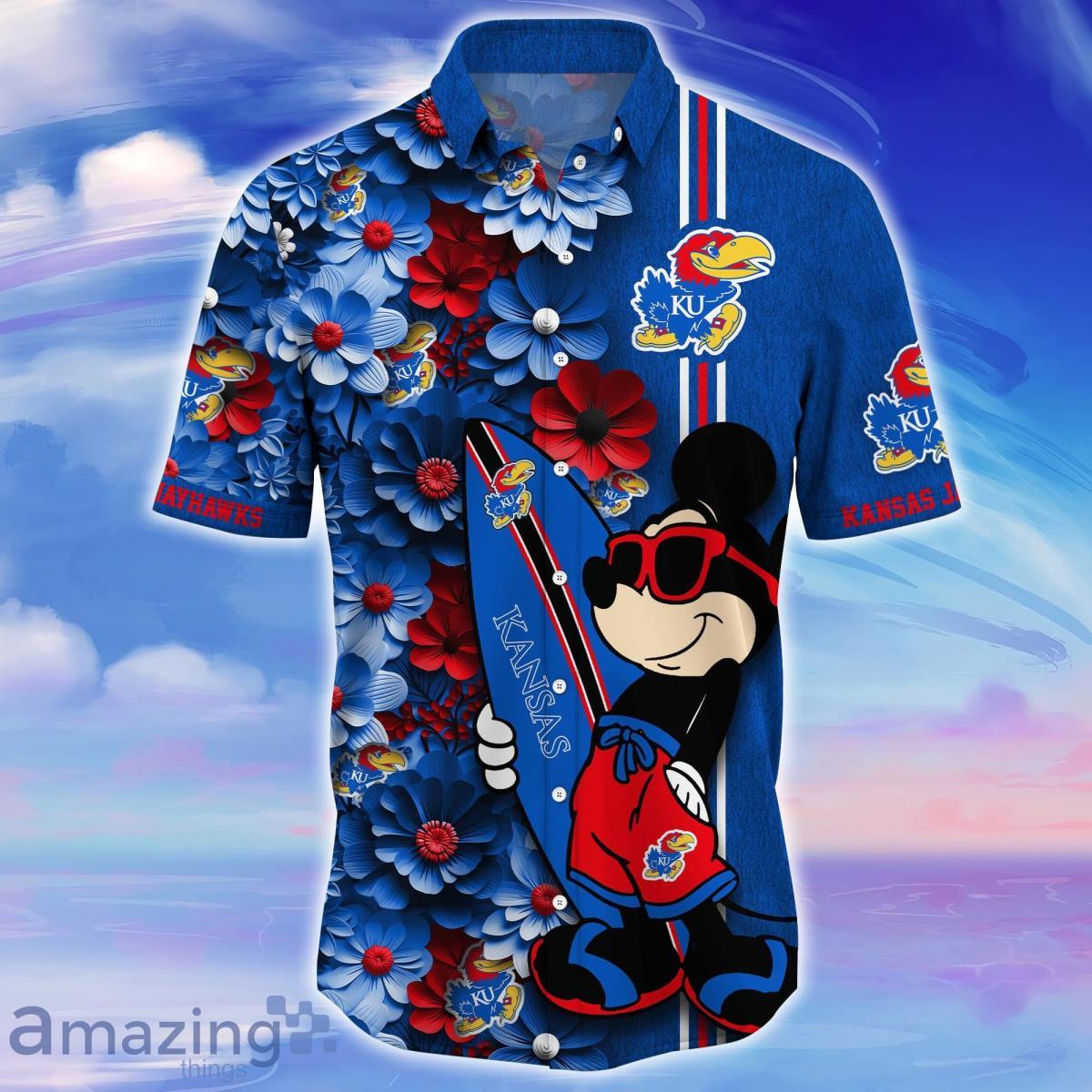 Kansas Jayhawks Trending Hawaiian Shirt Best Gift For Fans Product Photo 2
