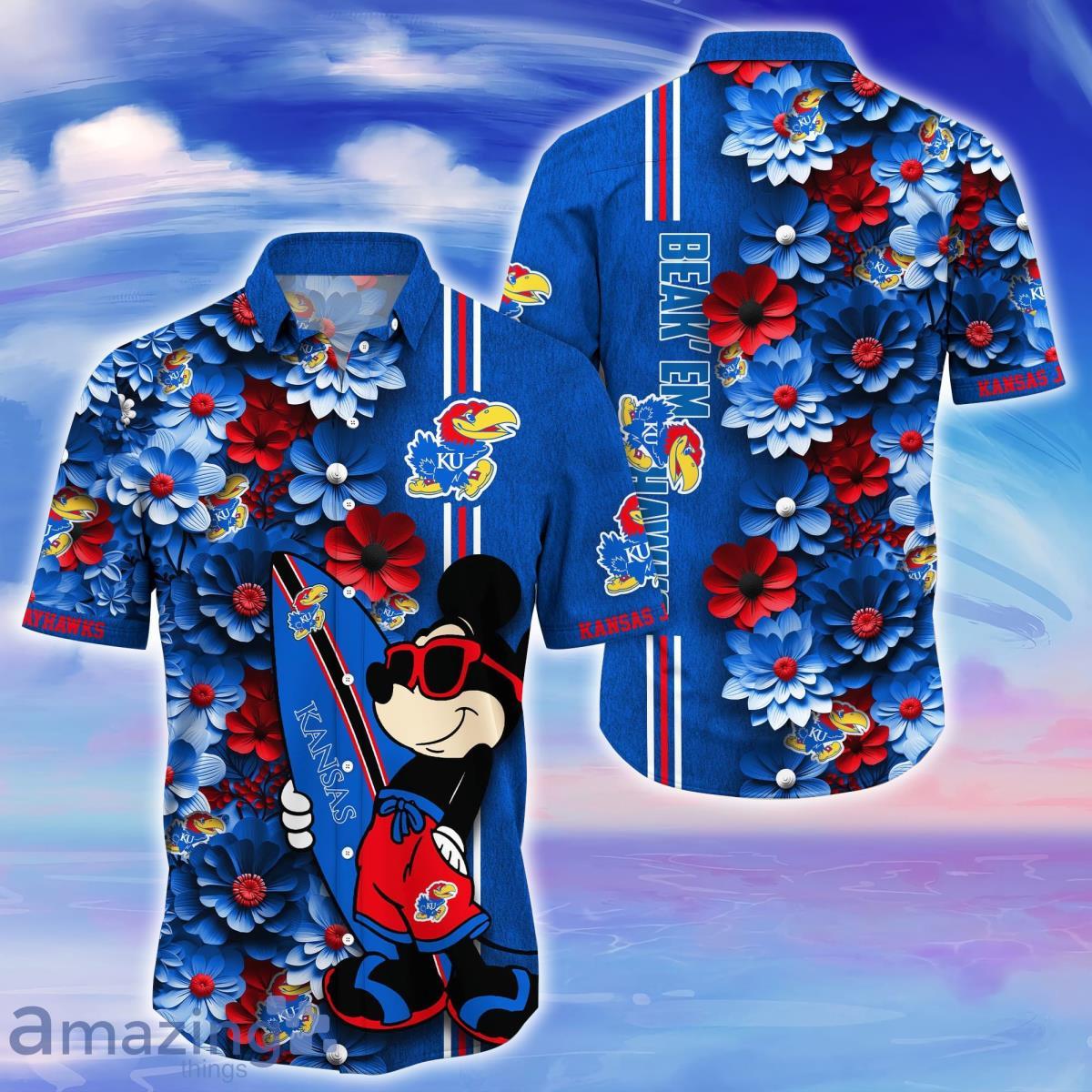 Kansas Jayhawks Trending Hawaiian Shirt Best Gift For Fans Product Photo 1