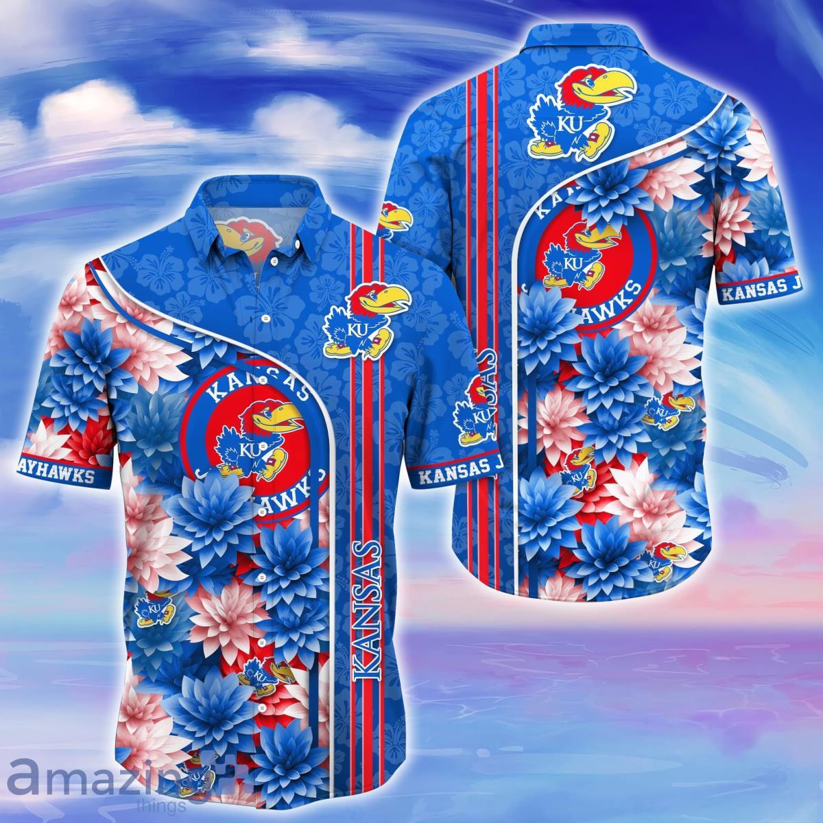 Kansas Jayhawks Trending Hawaiian Shirt For Fans Product Photo 1