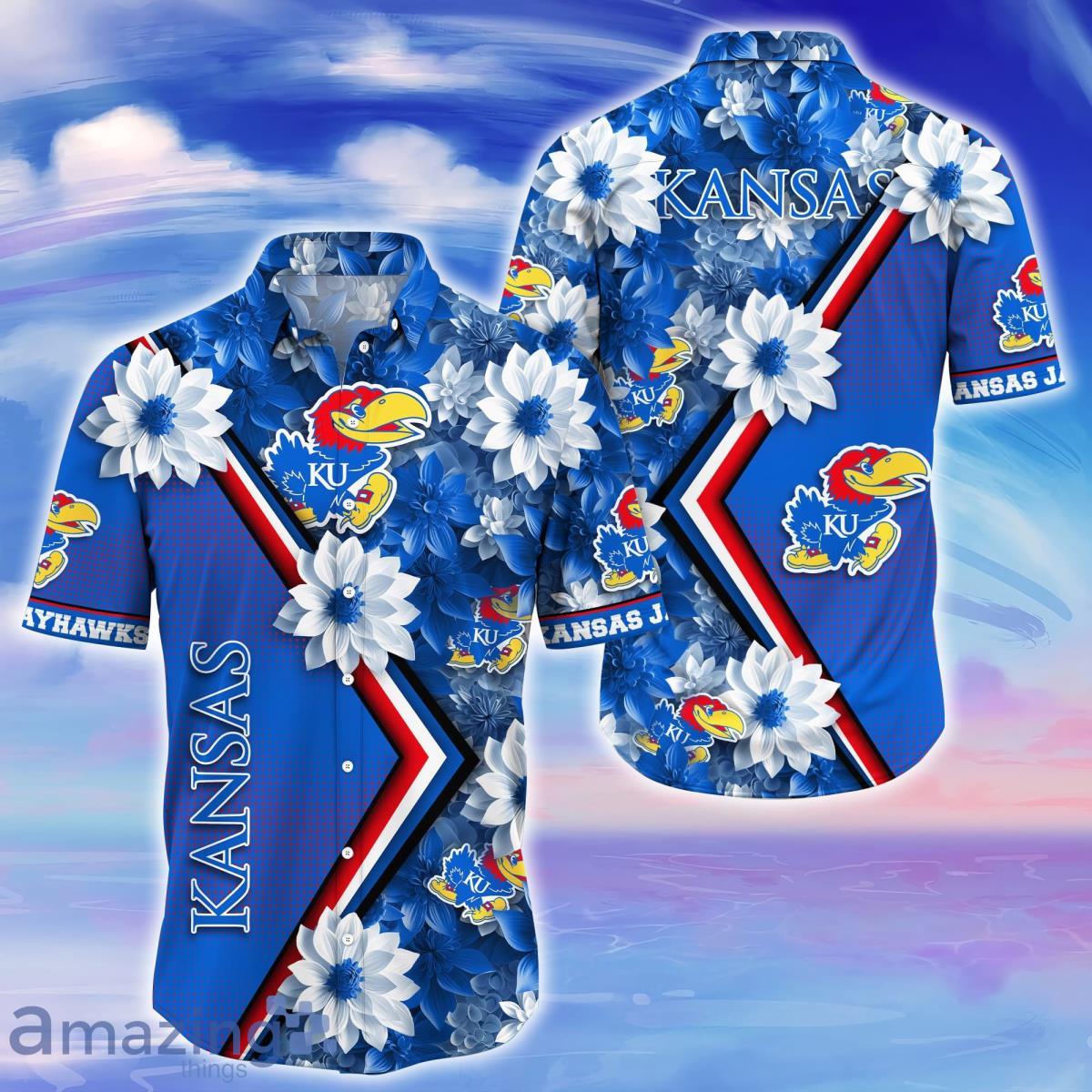 Kansas Jayhawks Trending Hawaiian Shirt Gift For Fans Product Photo 1