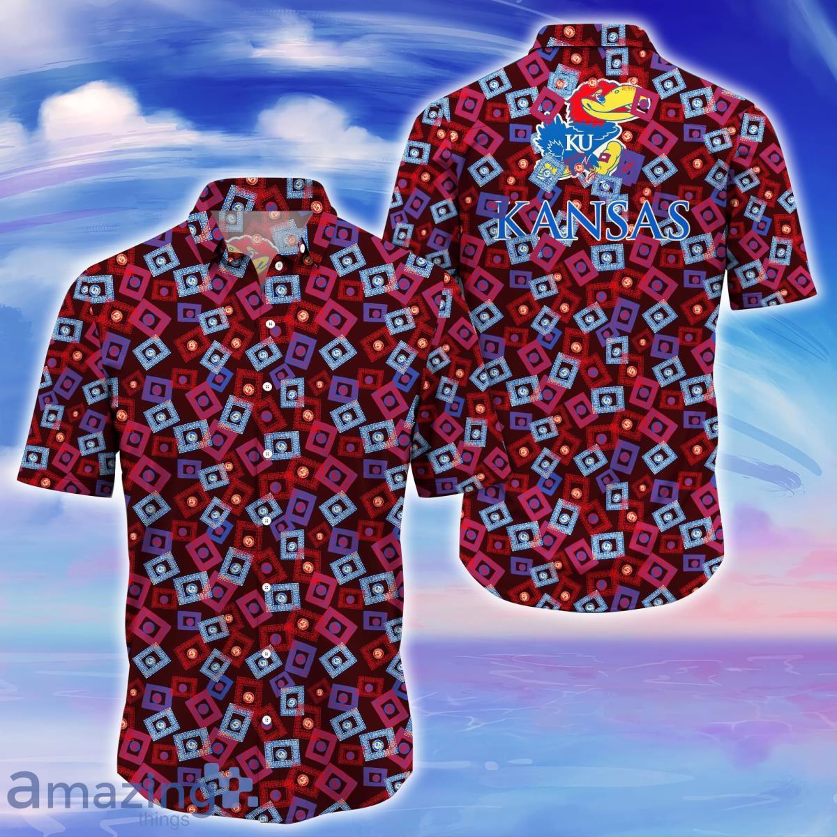 Kansas Jayhawks Trending Hawaiian Shirt Gift For Men Women Fans Product Photo 1