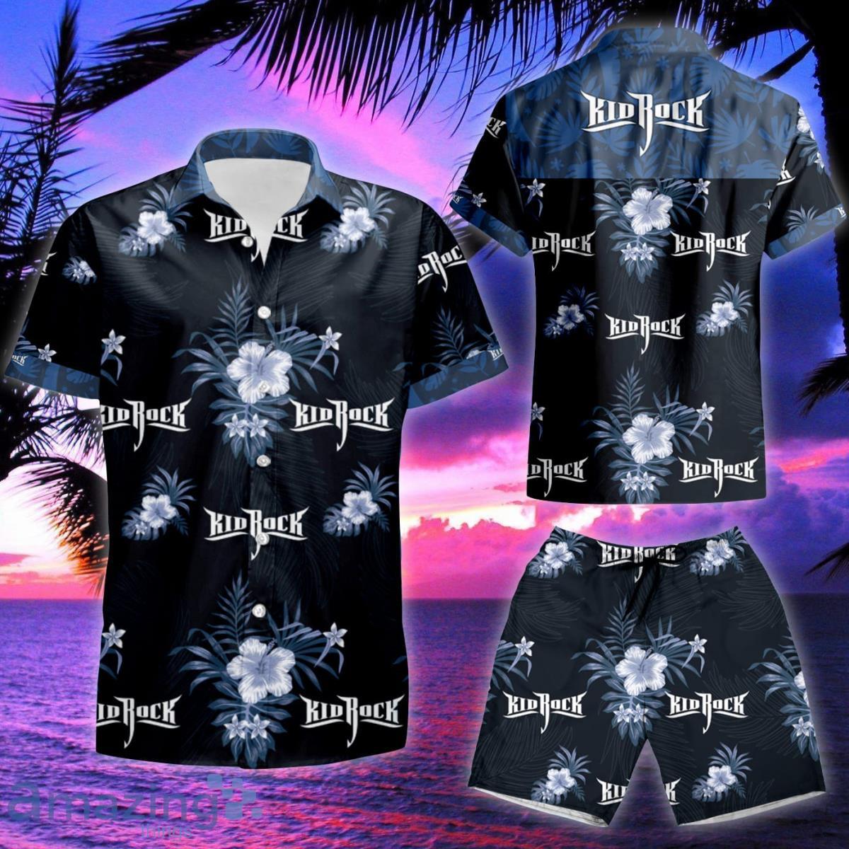 Kid Rock Summer Button Up Hawaiian Shirt & Short image Kid Rock Summer Button Up Hawaiian Shirt & Short Product Photo 2