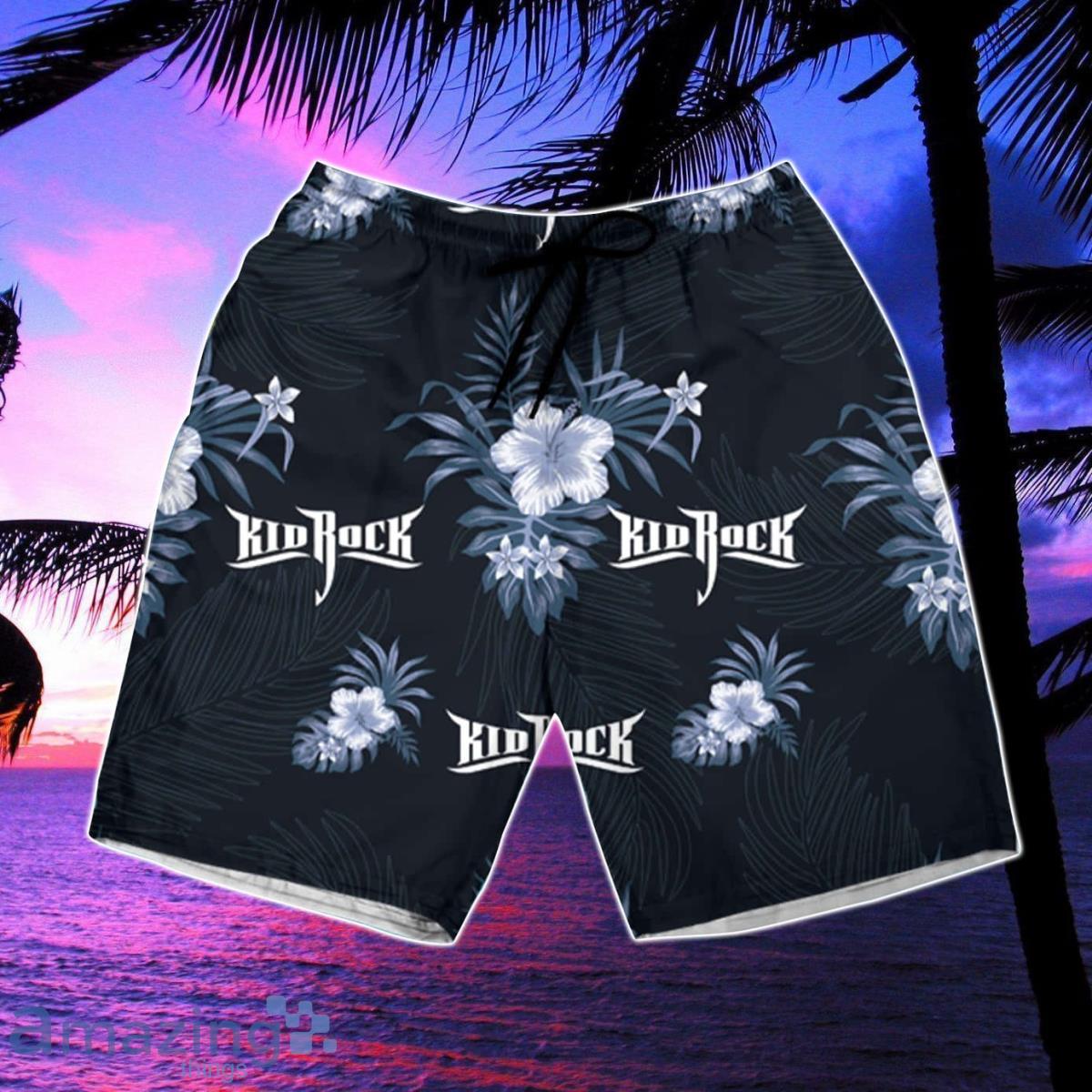 Kid Rock Summer Button Up Hawaiian Shirt & Short image Kid Rock Summer Button Up Hawaiian Shirt & Short Product Photo 3