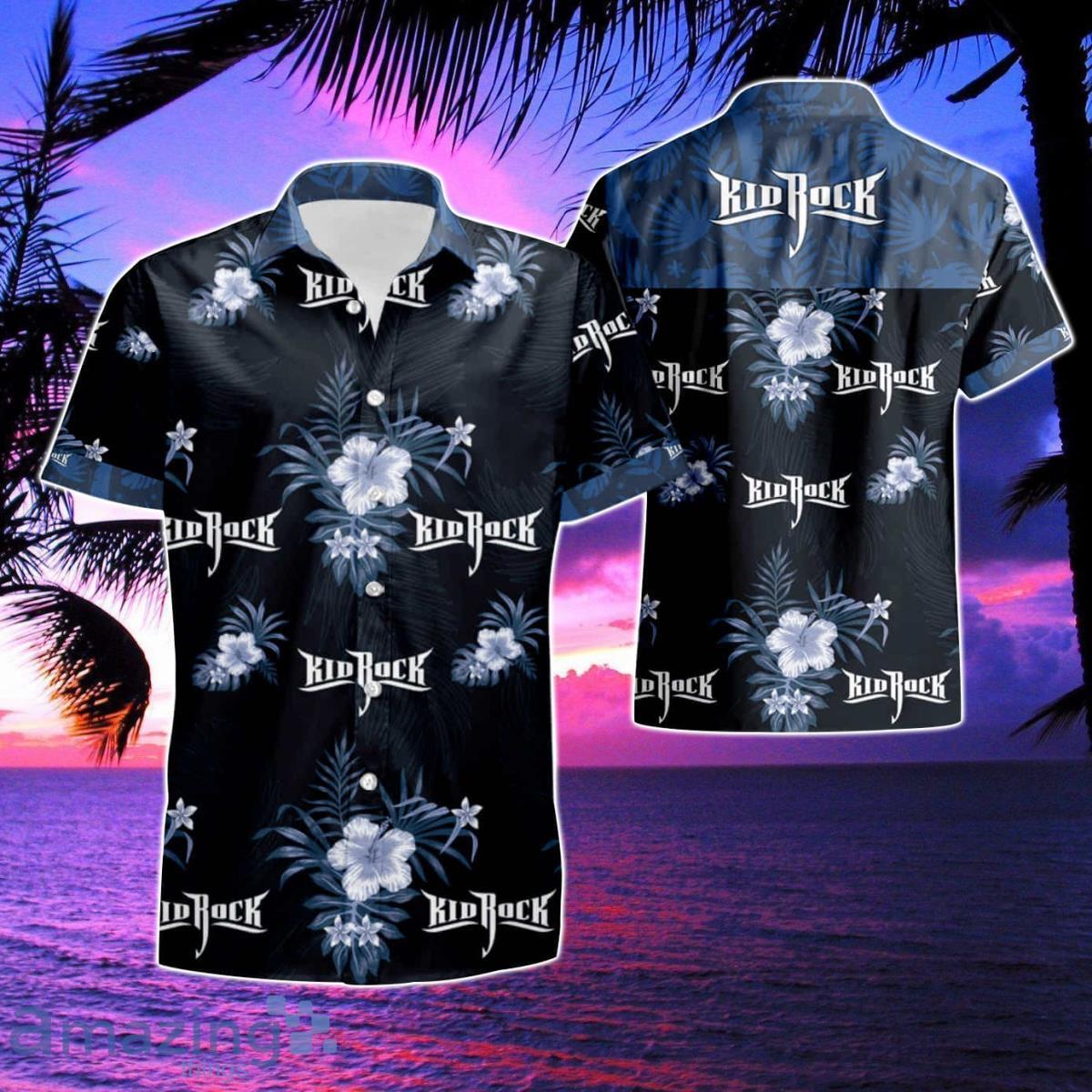 Kid Rock Summer Button Up Hawaiian Shirt & Short Product Photo 1