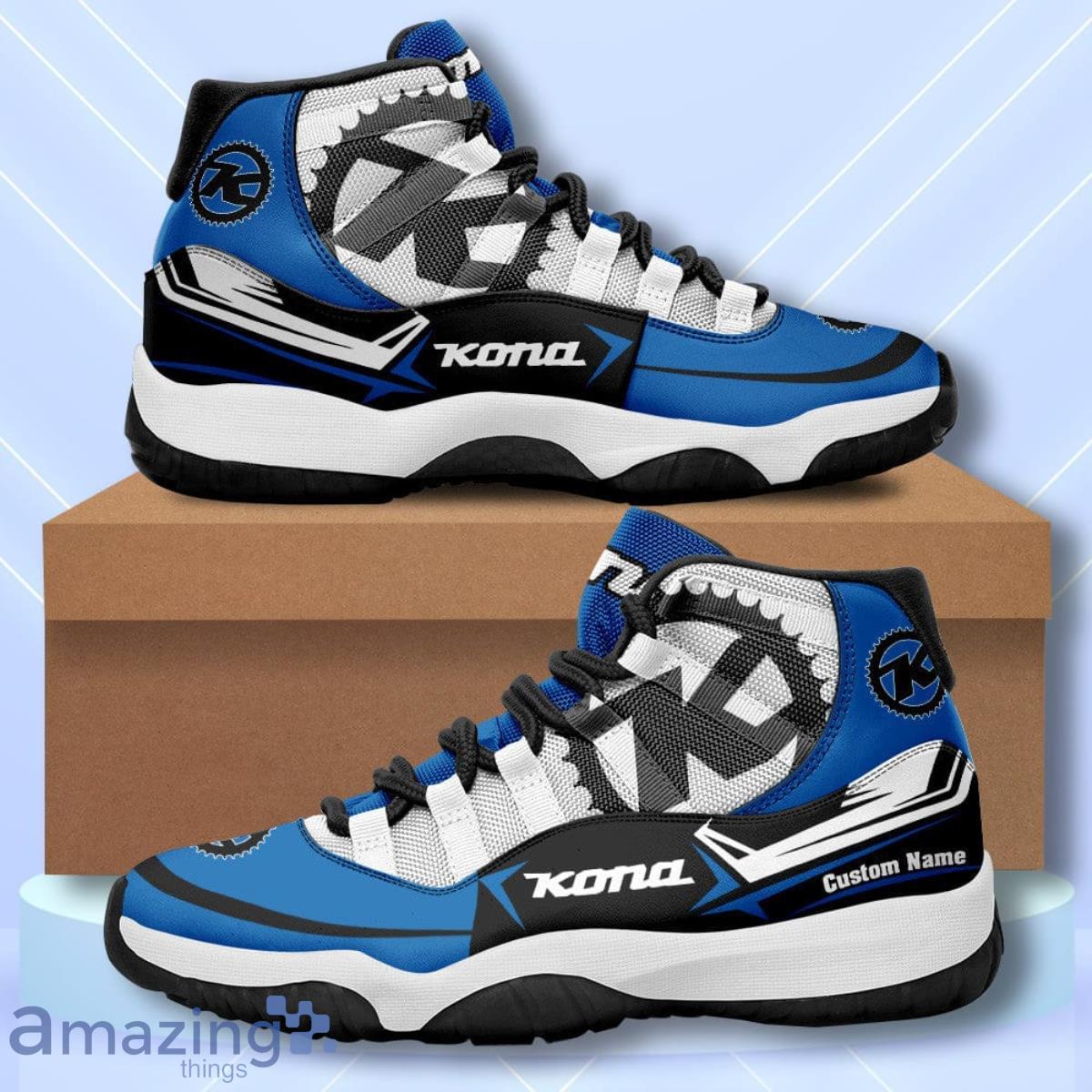 Kona Bicycle Comp Custom Name Air Jordan 11  Sneakers Vintage Shoes Product Photo 1