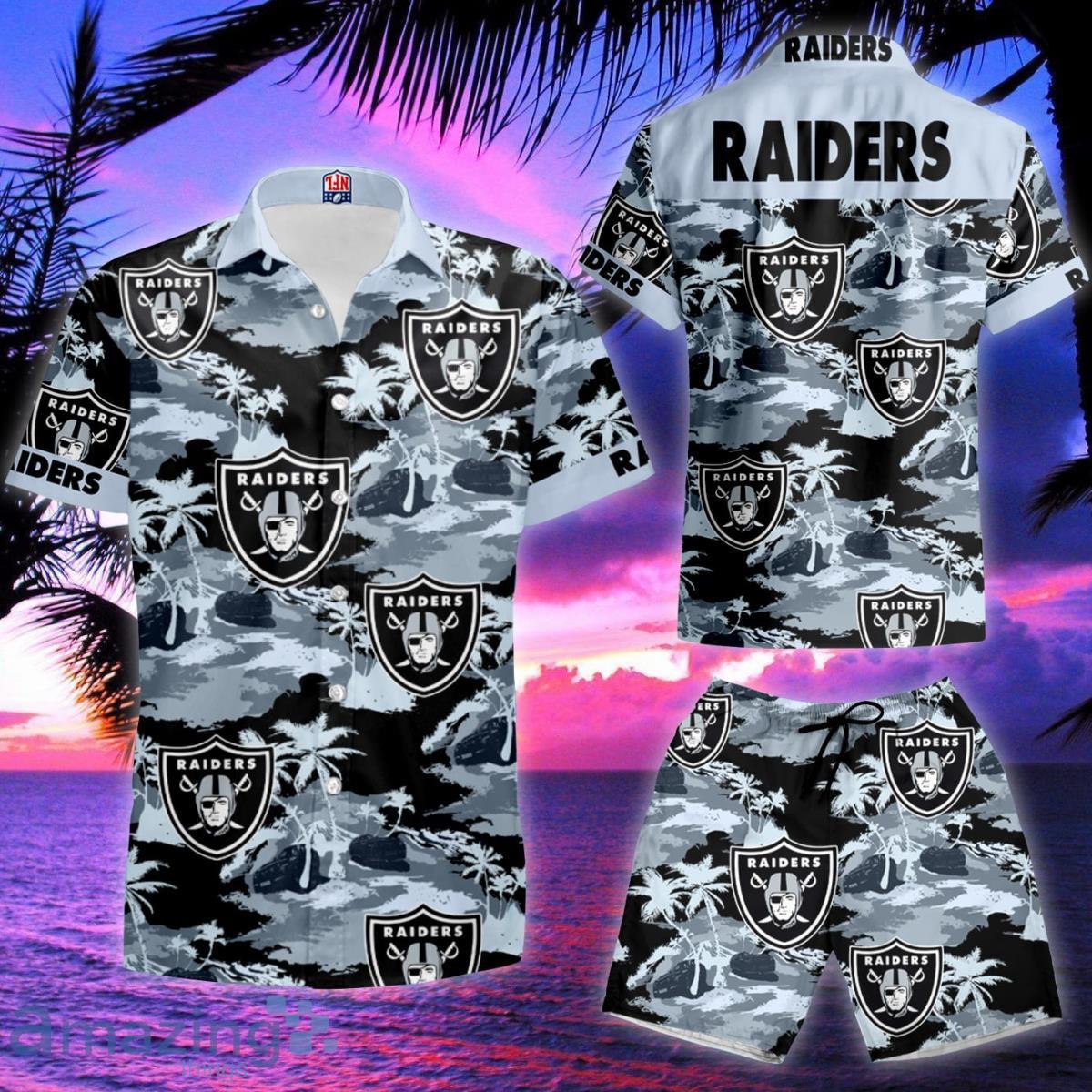 Las Vegas Raiders Nfl Hawaiian Shirt Beach Vacation Gift