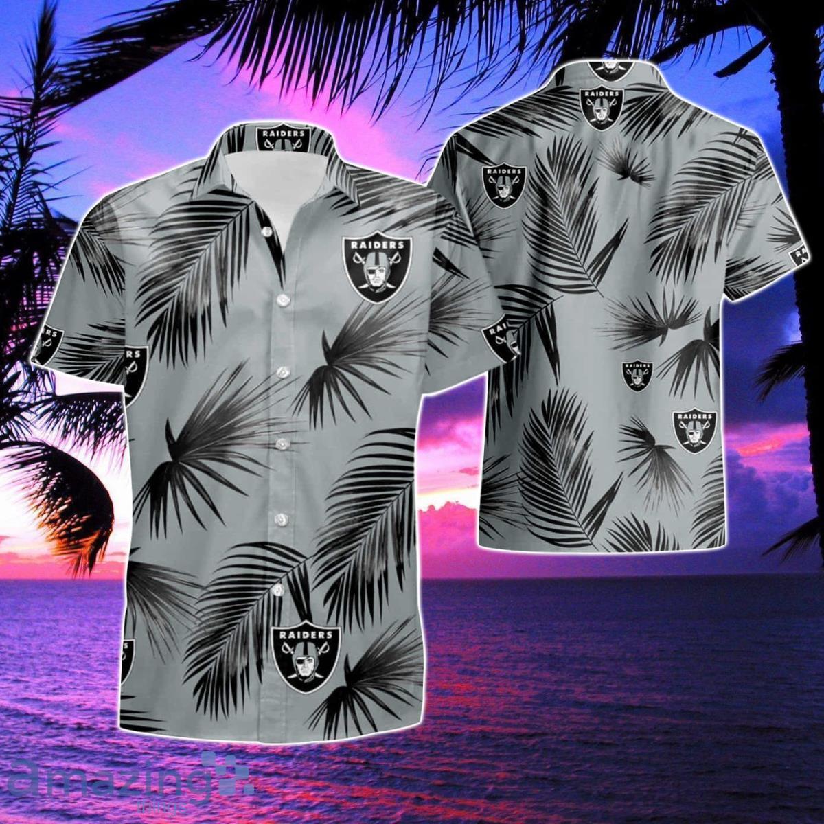 Las Vegas Raiders Flower Short Sleeve Hawaiian Shirt & Short