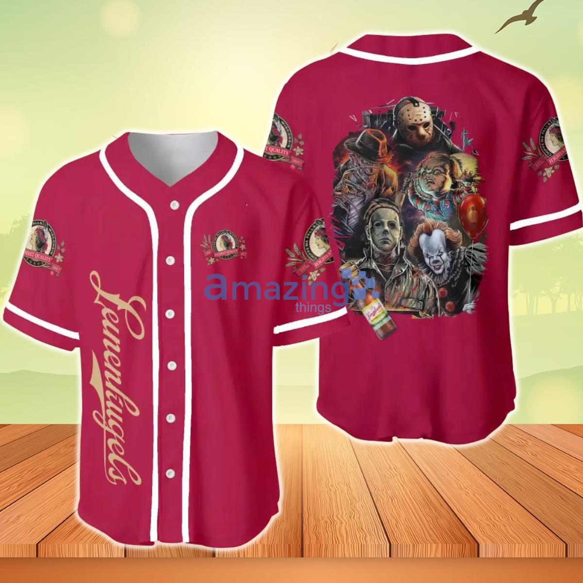 Leinenkugel’s Halloween Horror Character Baseball Jersey Product Photo 1