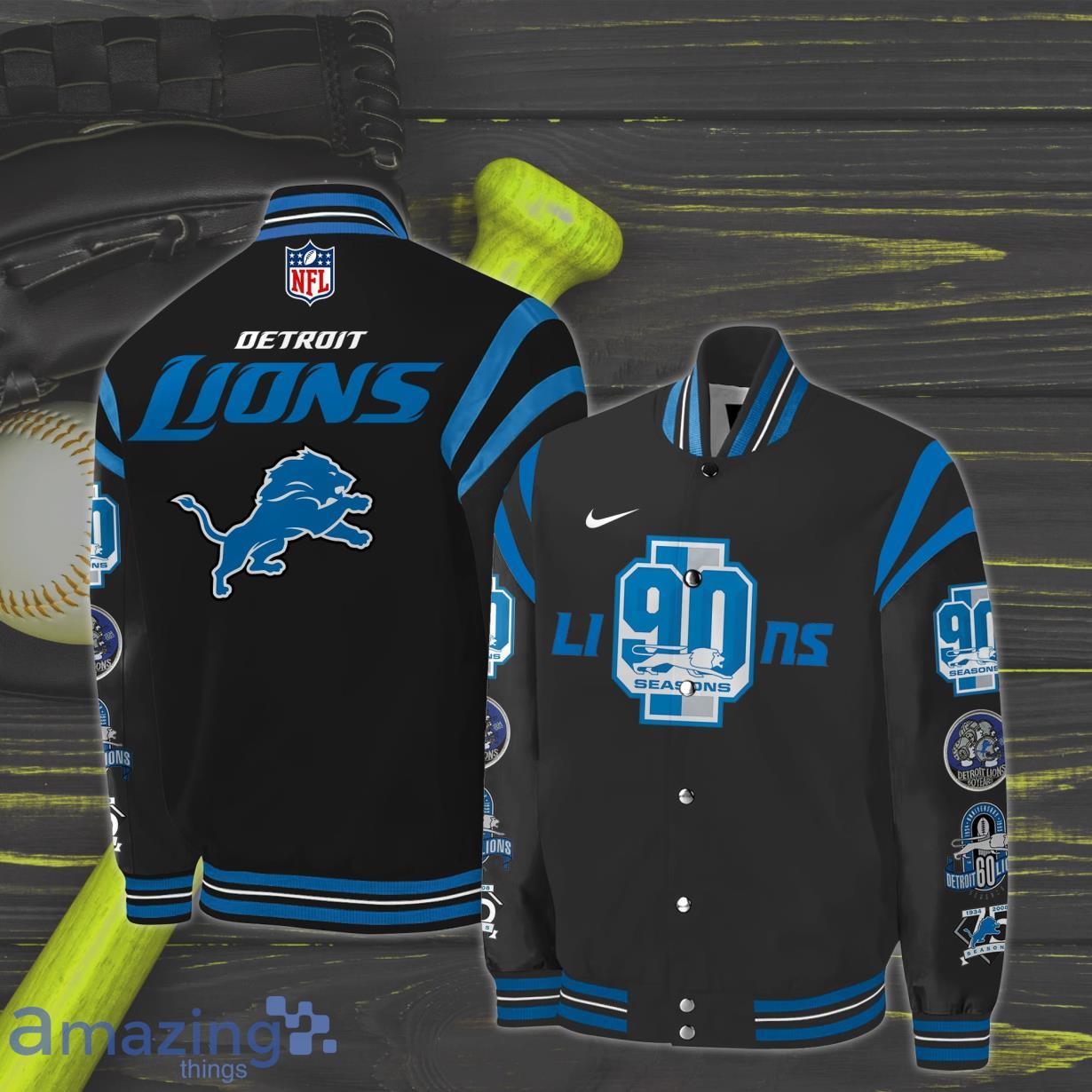 Lions Collection Black Baseball Jacket 90th Product Photo 1