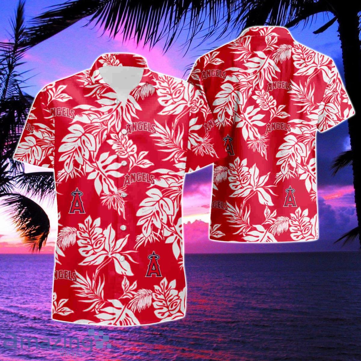 Los Angeles Angels Logo Aloha Hawaiian Shirt & Short Product Photo 1
