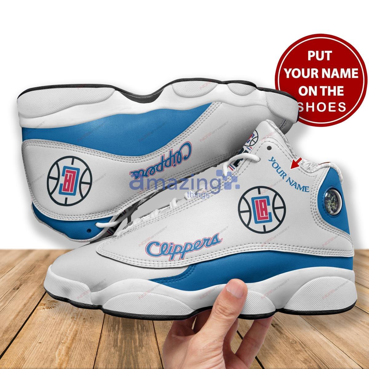Los Angeles Clippers Football Team Personalized Air Jordan 13 Running Sneaker Product Photo 1