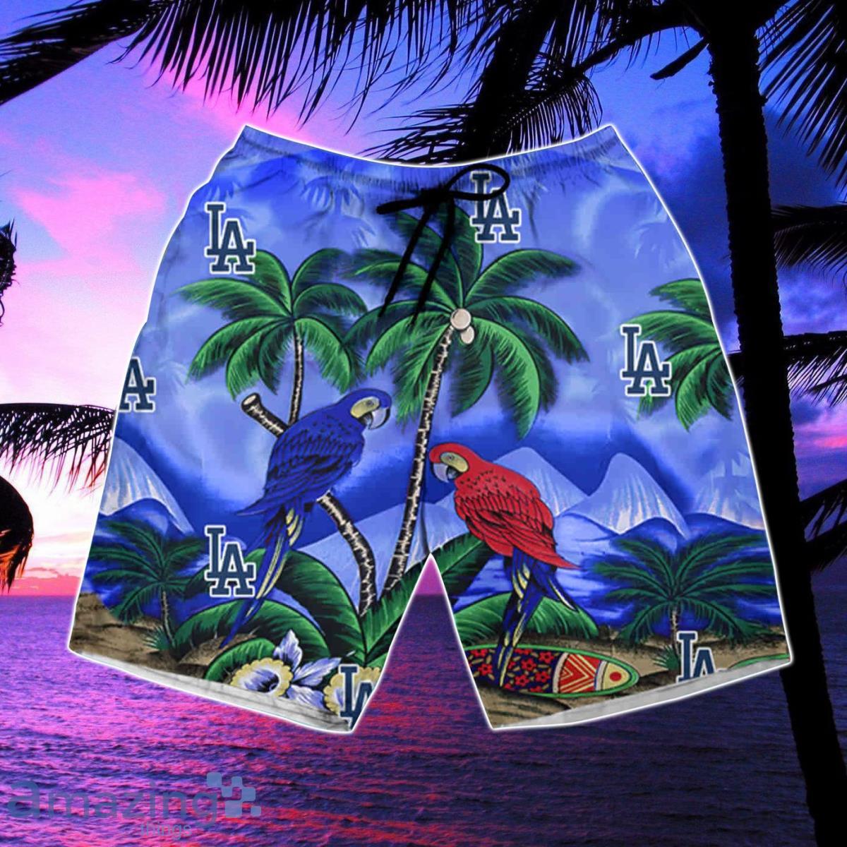 Los Angeles Dodgers Parrot Hawaiian Shirt