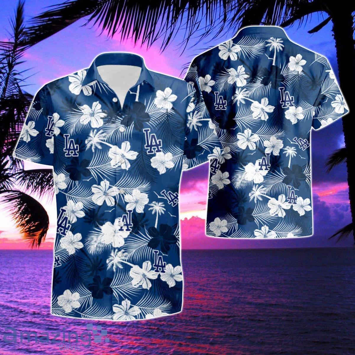 Los Angeles Dodgers Flower Hawaiian Shirt & Short