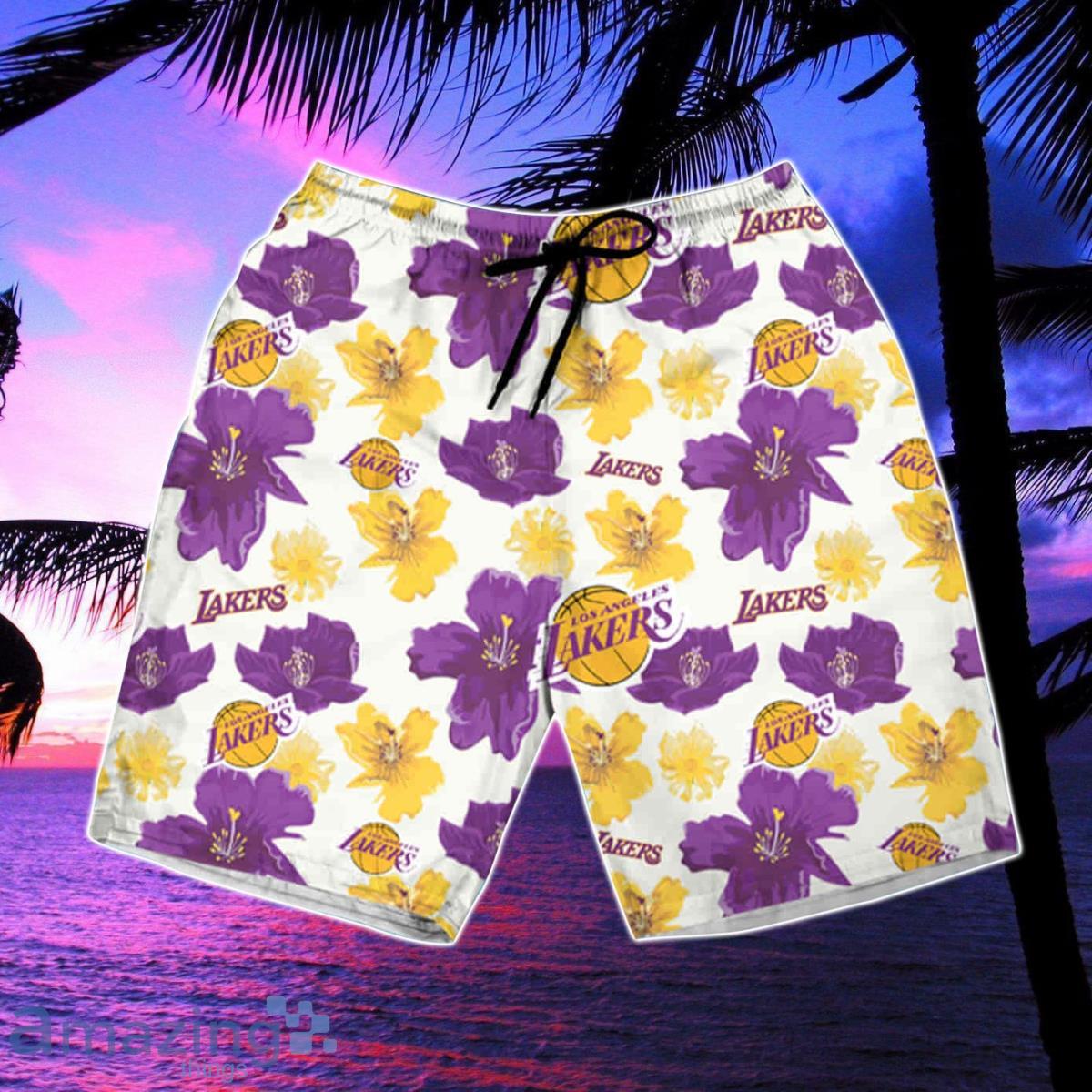 Lakers hot sale swim trunks