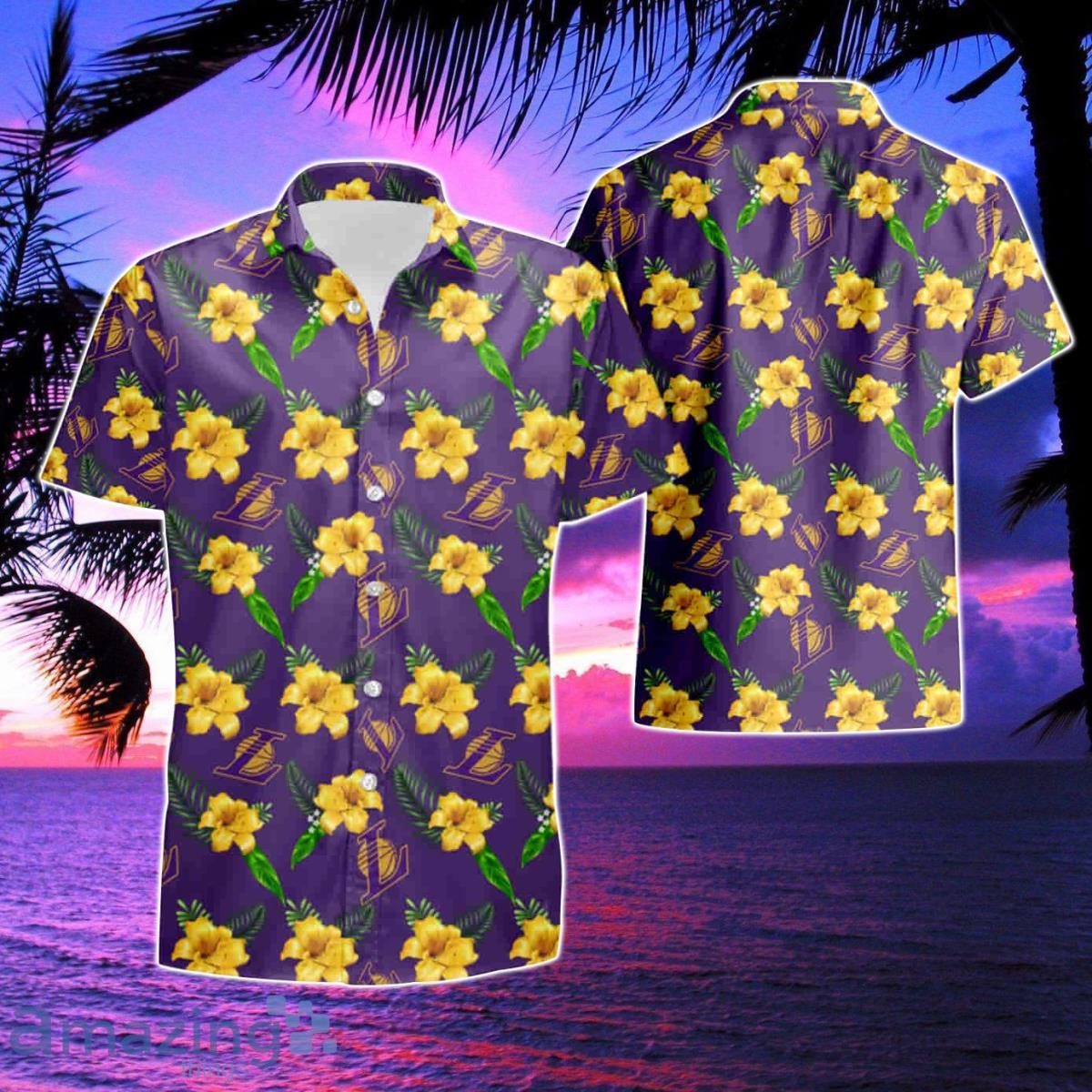 Los Angeles Lakers For Summer Hawaiian Shirt & Short Product Photo 1
