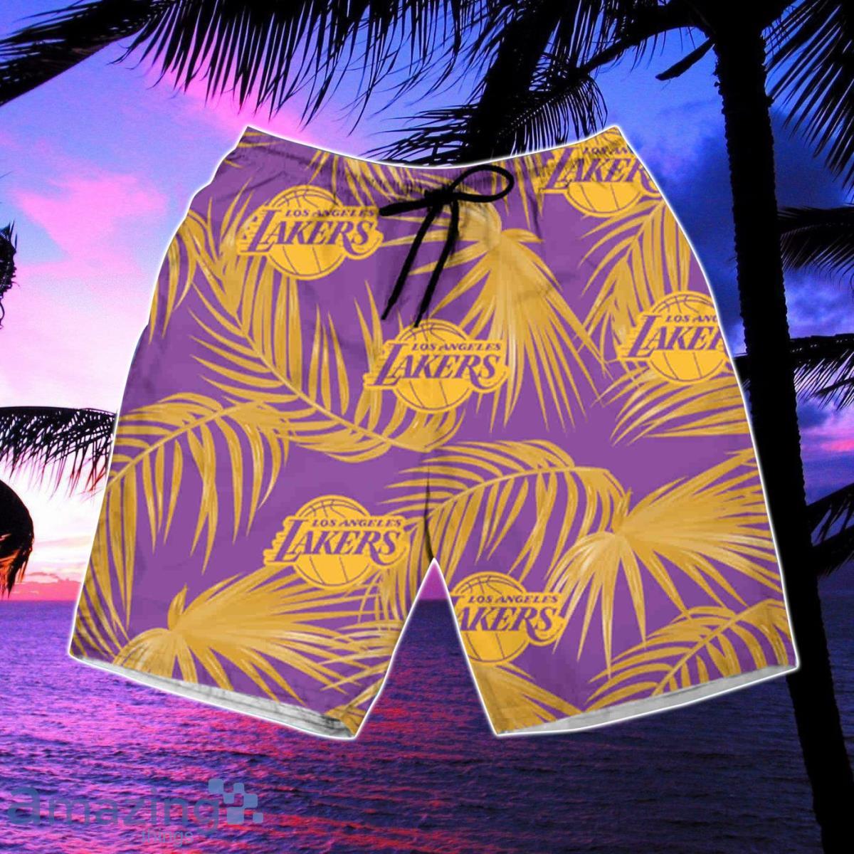 Los Angeles Lakers Nba Hawaiian Shirt & Short