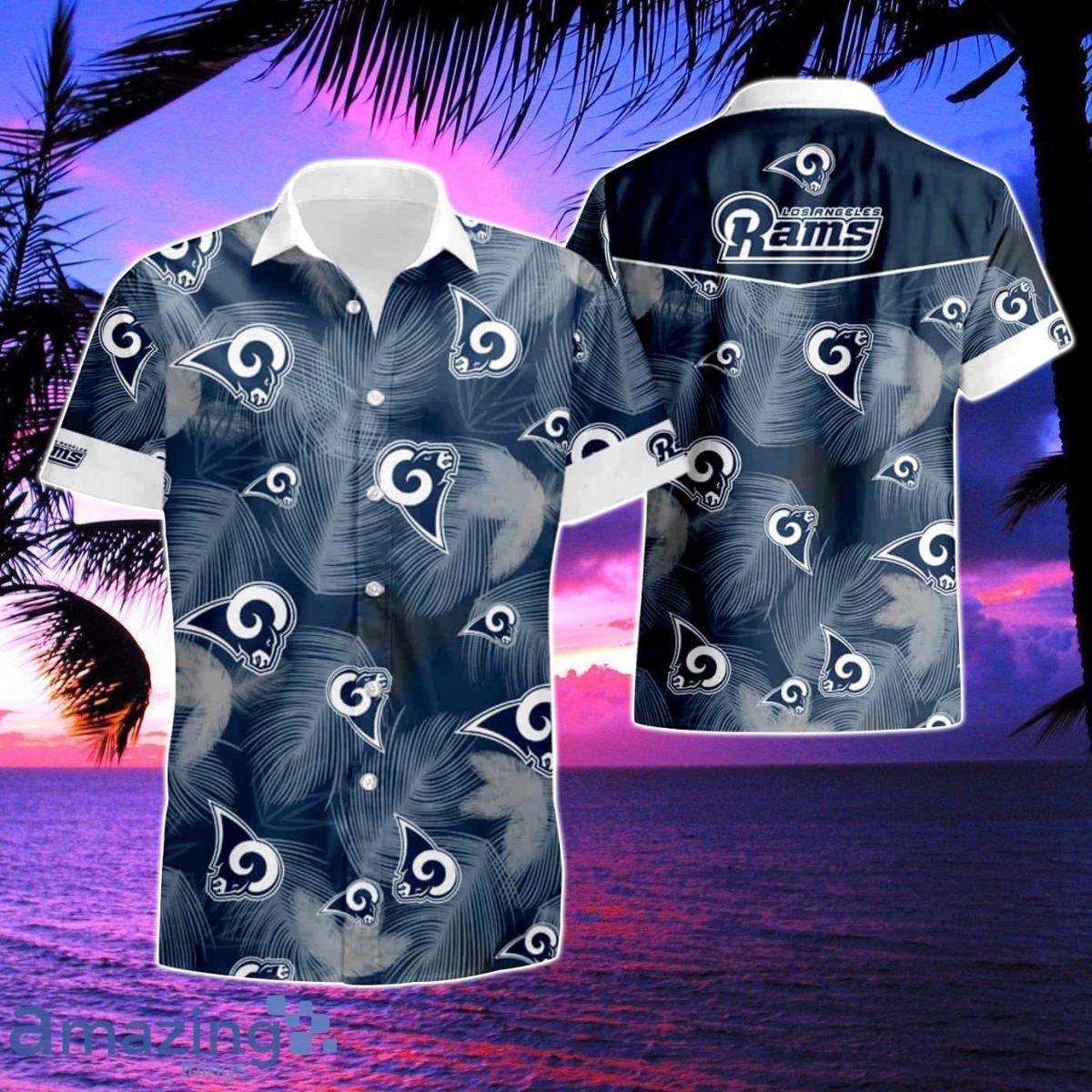 Los Angeles Rams Hawaiian Shirts Button-Down Shirts 3D Casual