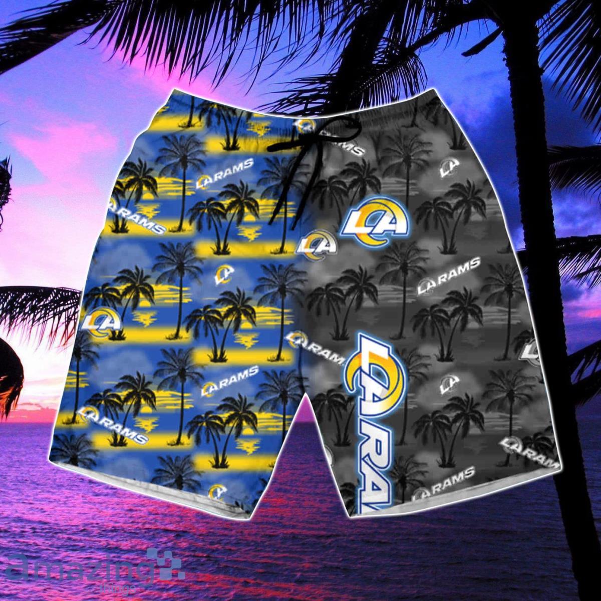 los angeles rams swim trunks