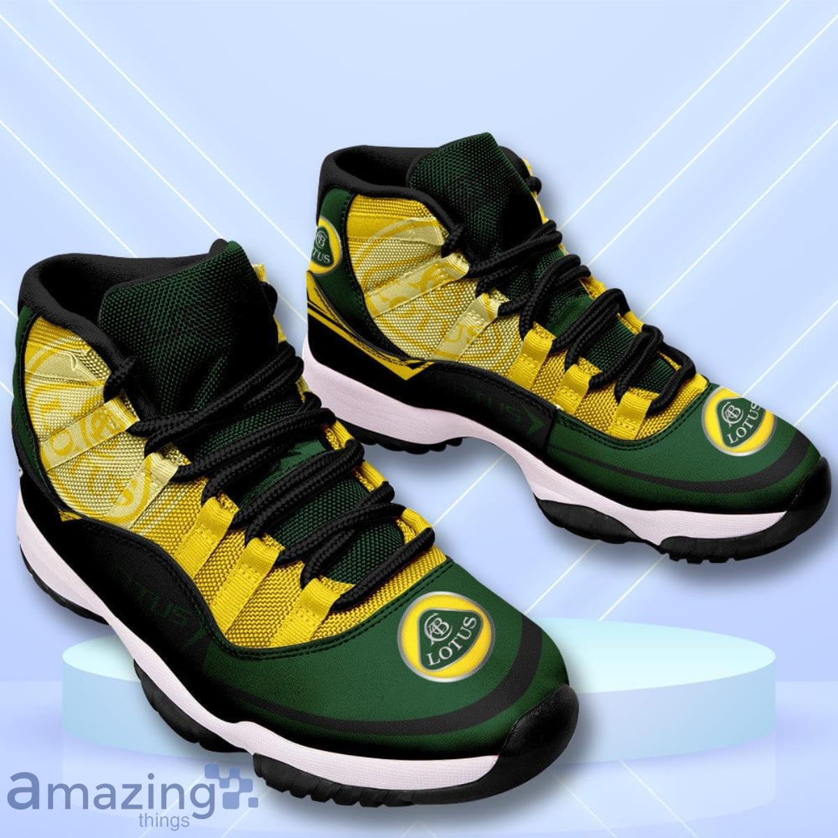 Lotus Car Racing Custom Name Air Jordan 11 Sneakers Vintage Shoes image Lotus Car Racing Custom Name Air Jordan 11 Sneakers Vintage Shoes Product Photo 2