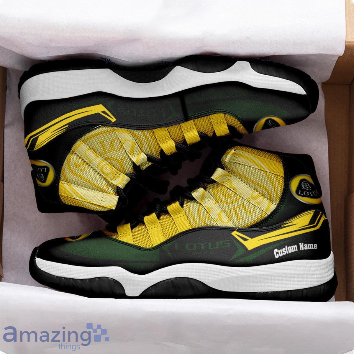 Lotus Car Racing Custom Name Air Jordan 11 Sneakers Vintage Shoes image Lotus Car Racing Custom Name Air Jordan 11 Sneakers Vintage Shoes Product Photo 3