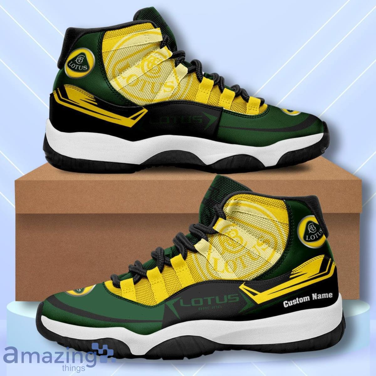 Lotus Car Racing Custom Name Air Jordan 11 Sneakers Vintage Shoes Product Photo 1 Lotus Car Racing Custom Name Air Jordan 11 Sneakers Vintage Shoes Product Photo 1