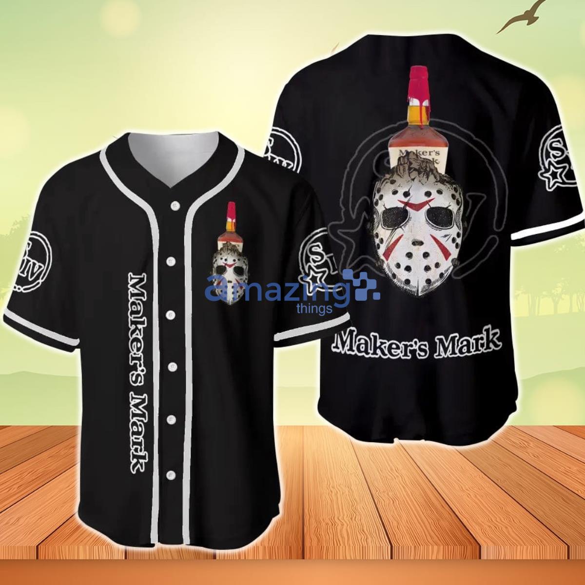 Maker's Mark Horror Halloween Baseball Jersey Product Photo 1