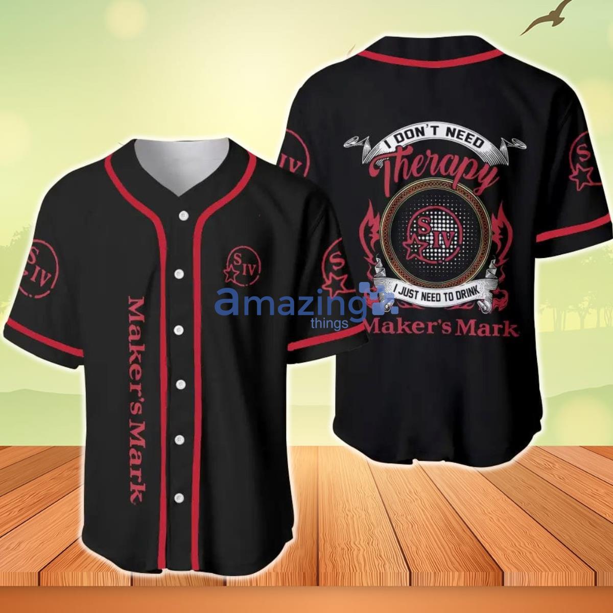 Maker's Mark Therapy Baseball Jersey Product Photo 1