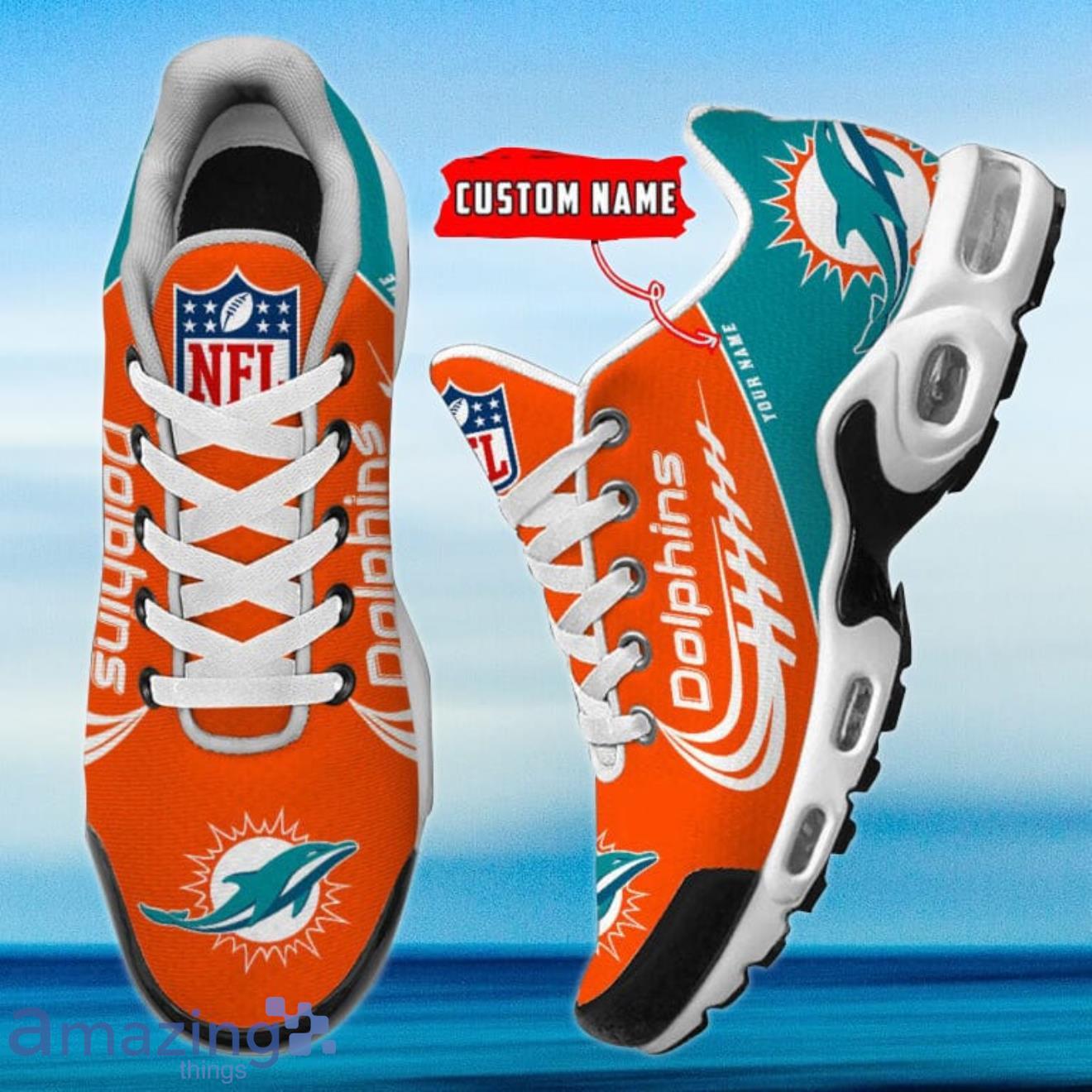 Miami Dolphins Custom Name Air Jordan 11 Sneaker Shoes For Sport