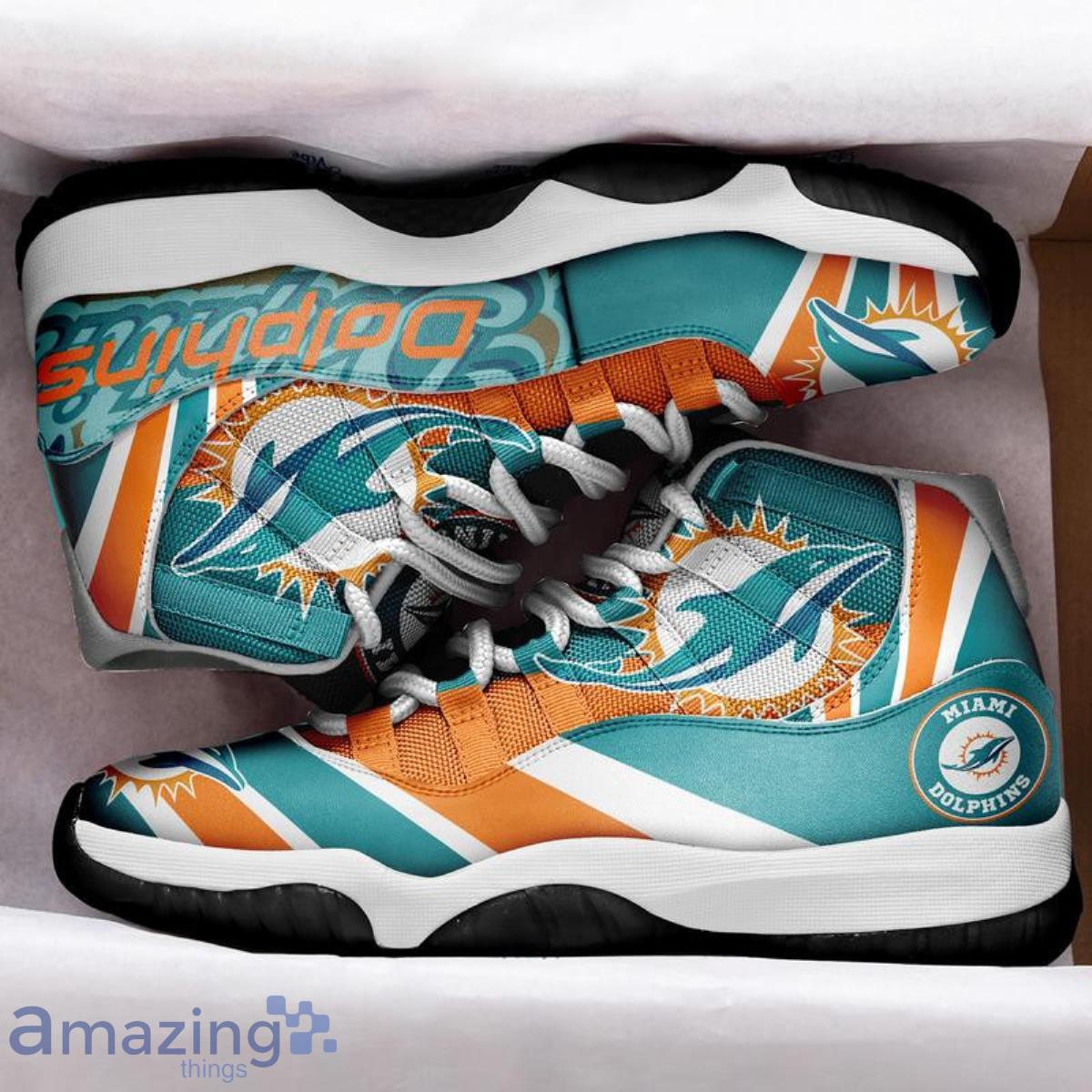 Miami Dolphins Sport Team Air Jordan 13 Shoes For Men And Women - Banantees