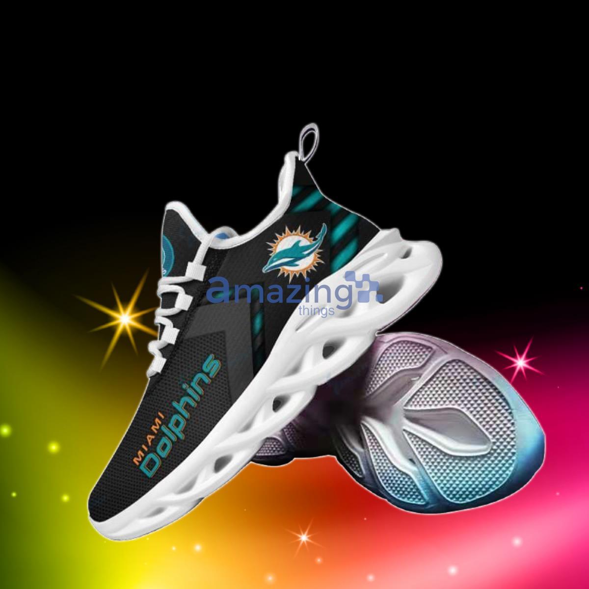 Miami Dolphins Football Team Max Soul Shoes Style Sneakers For Fans Product Photo 1