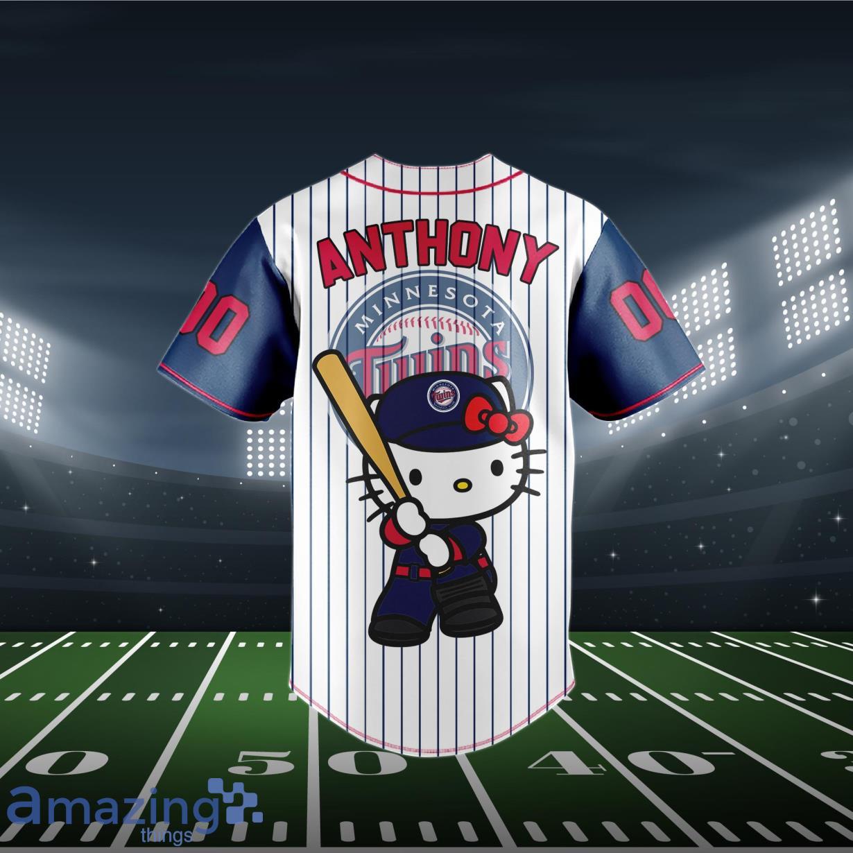 Minnesota Twins Baseball Jersey MLB Hello Kitty Custom Name & Number