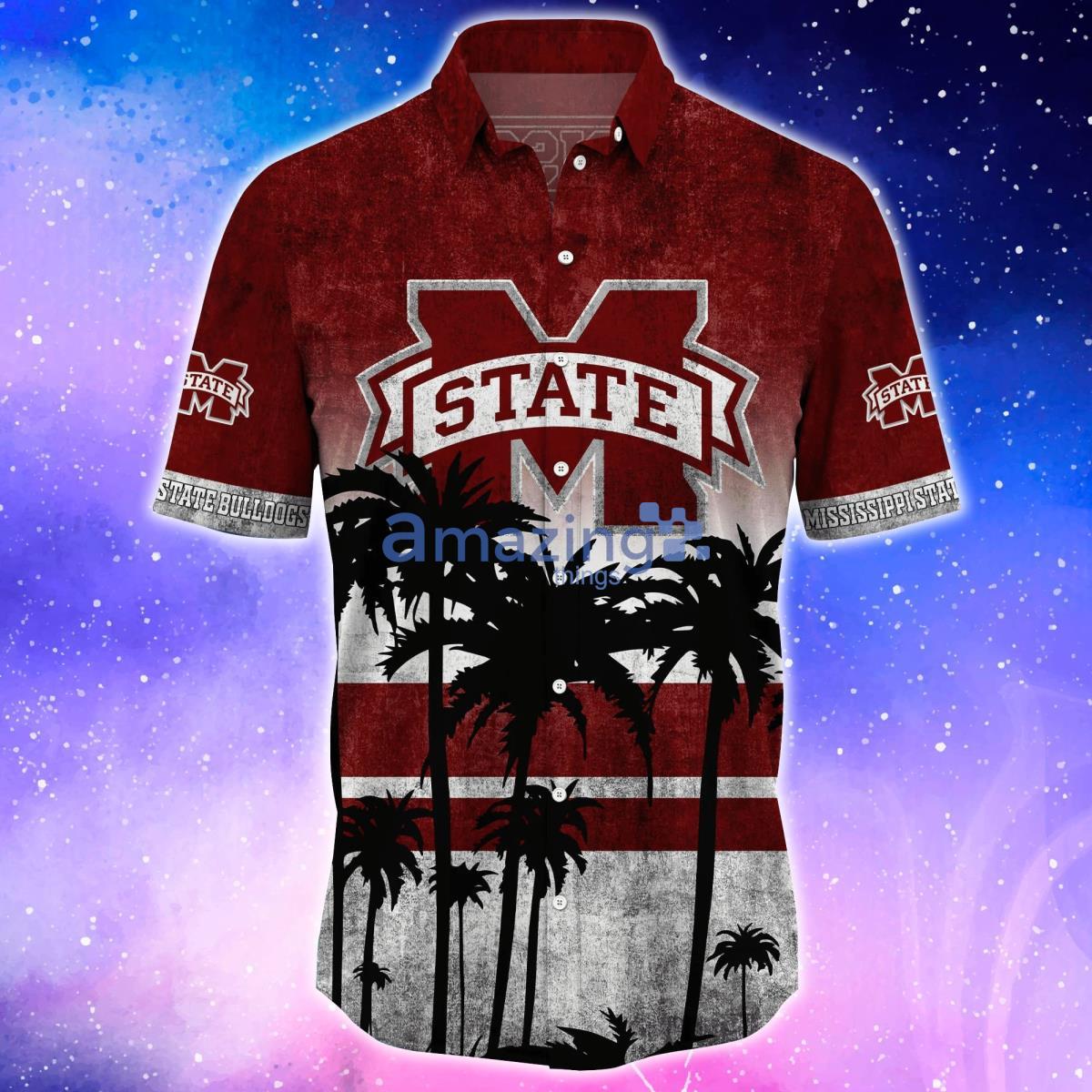 Mississippi State Bulldogs Trending Hawaiian Shirt And Shorts For Fans image Mississippi State Bulldogs Trending Hawaiian Shirt And Shorts For Fans Product Photo 2