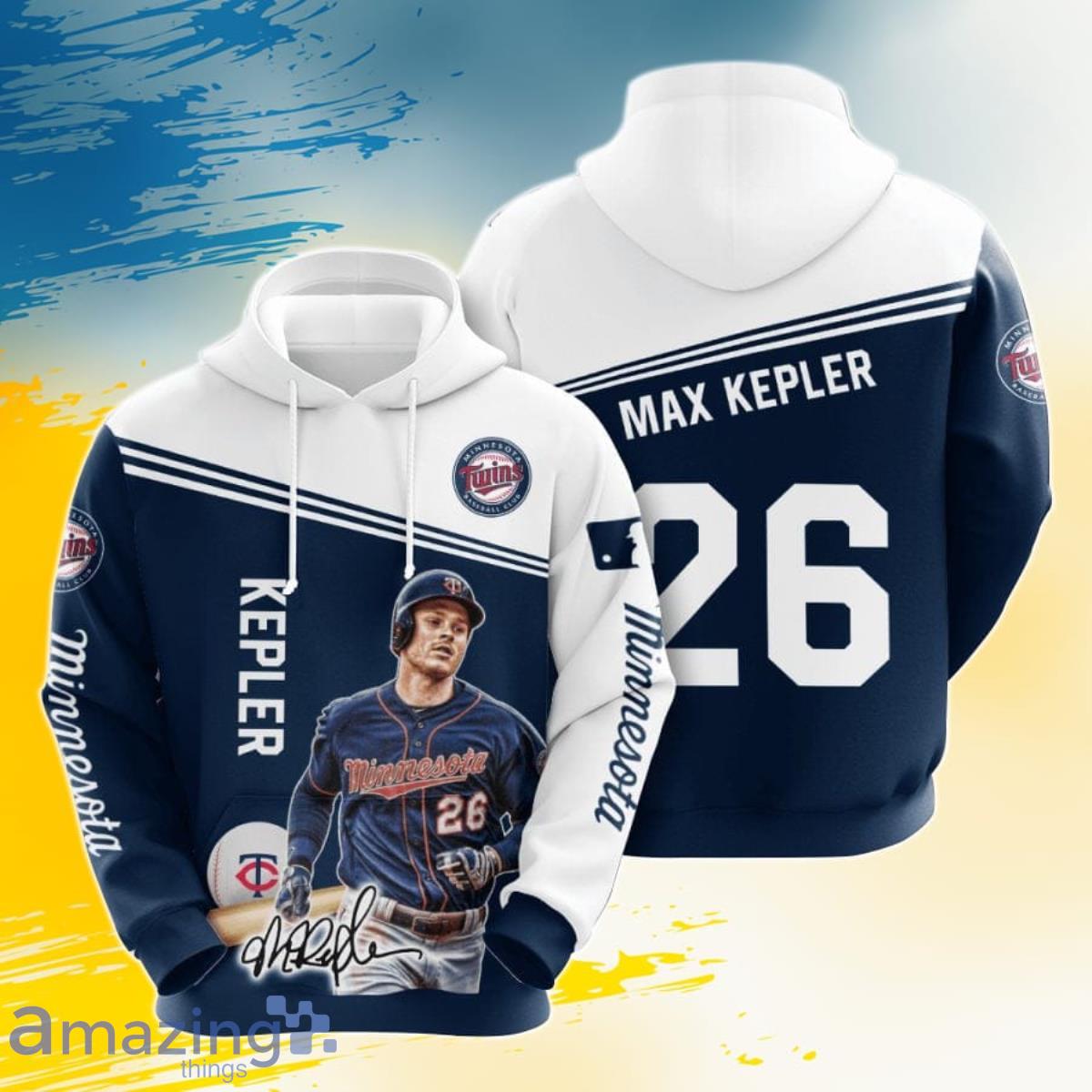 MLB Minnesota Twins Max Kepler 3D Pullover Hoodie For Fans