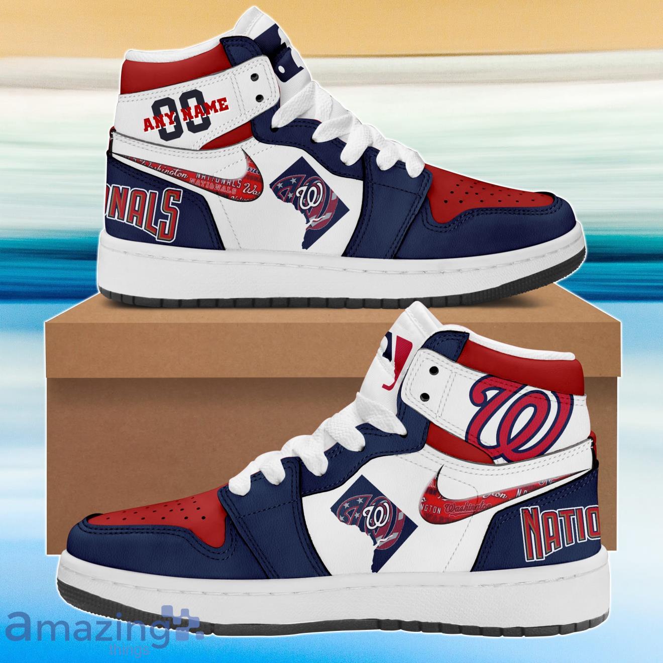 MLB Washington Nationals City Sneaker Air Jordan Hightop Shoes