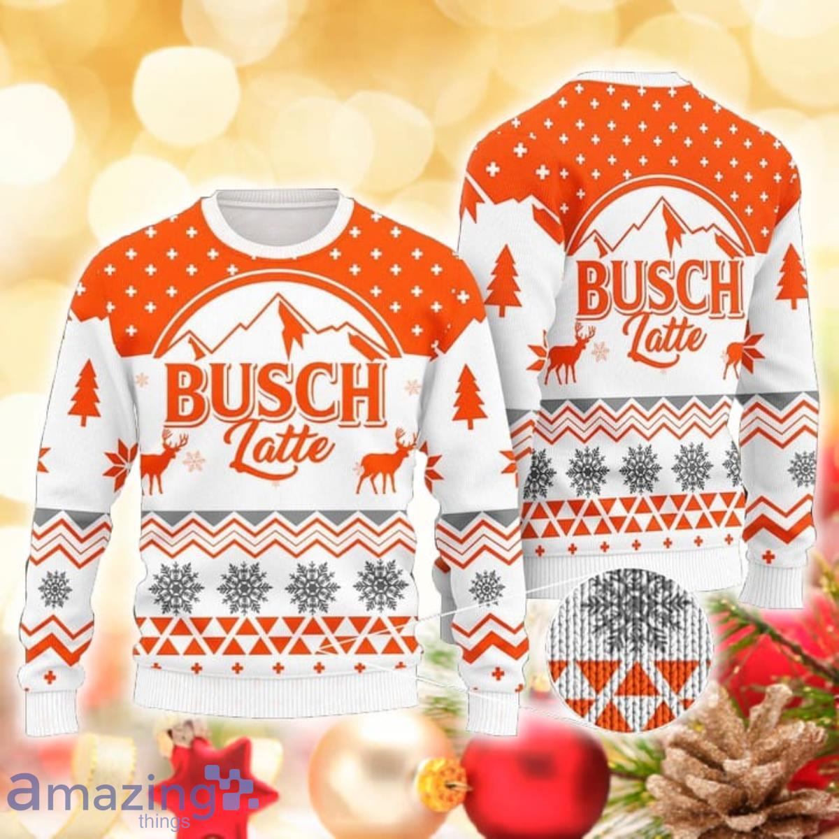 Mountain Busch Latte 3D Sweater Ugly Christmas Sweater For Men Women Product Photo 1