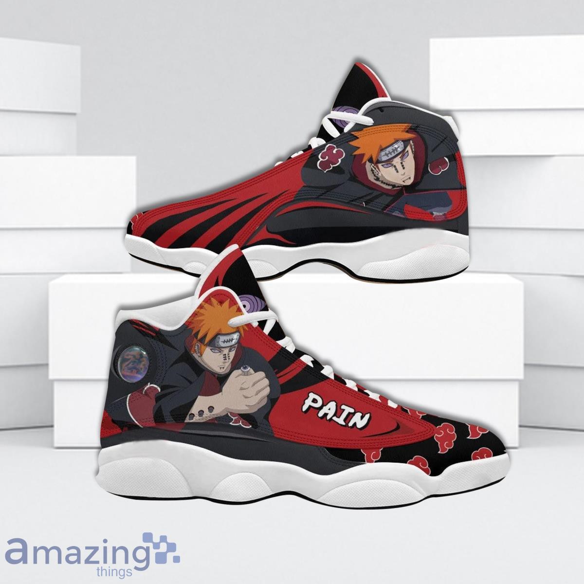 Naruto Akatsuki Pain Air Jordan 13 Snekers For Sport Fans Product Photo 1 Naruto Akatsuki Pain Air Jordan 13 Snekers For Sport Fans Product Photo 1