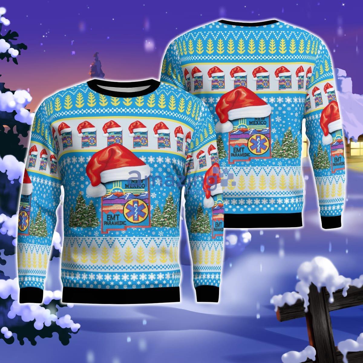 New Mexico EMT Christmas Ugly Sweater For Men Women Product Photo 1 New Mexico EMT Christmas Ugly Sweater For Men Women Product Photo 1