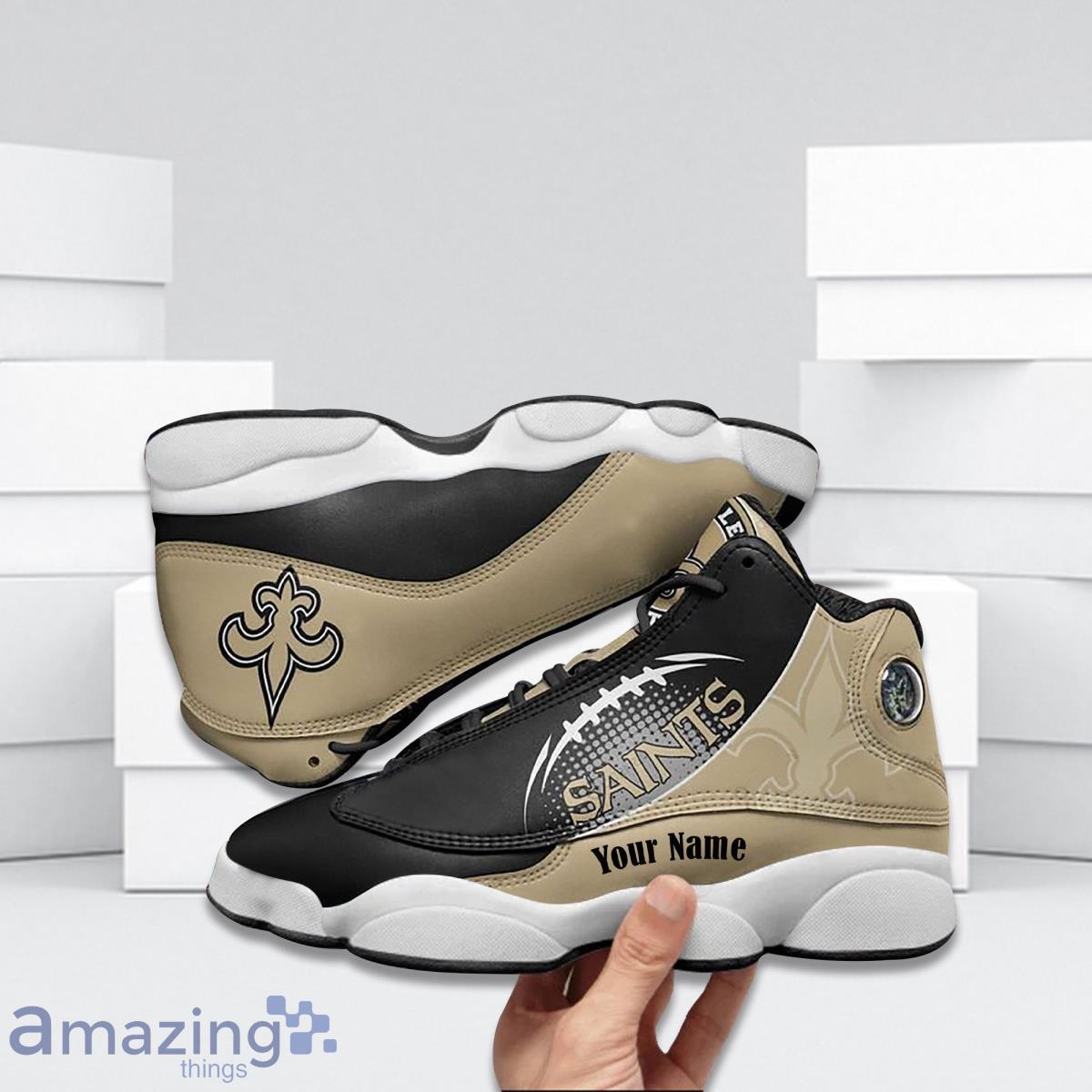 Personalized New Orleans Saints NFL Air Jordan 4 Shoes New Trend