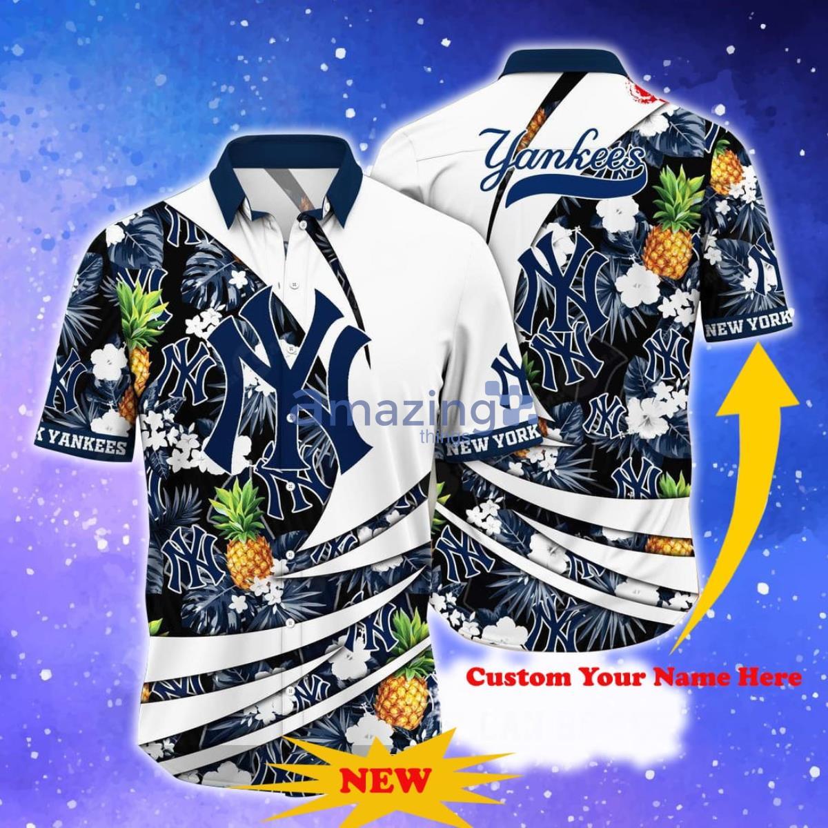 Personalized New York Yankees All Over Print 3D Hawaiian Shirt