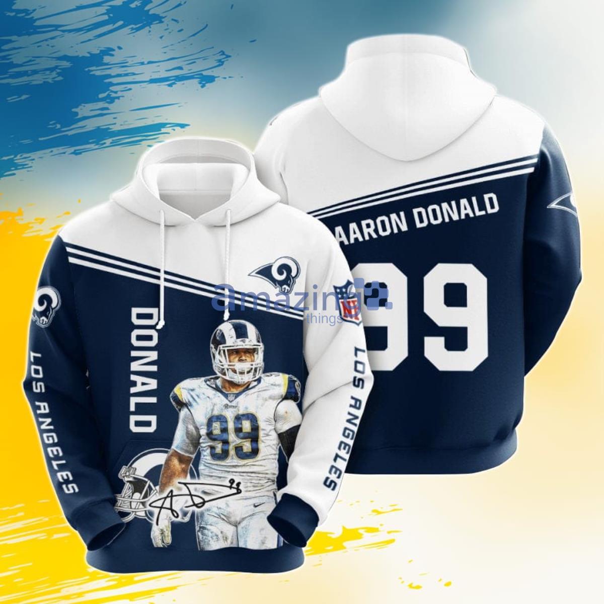 Los Angeles Rams Fashion Name & Number Crew Sweatshirt - Aaron