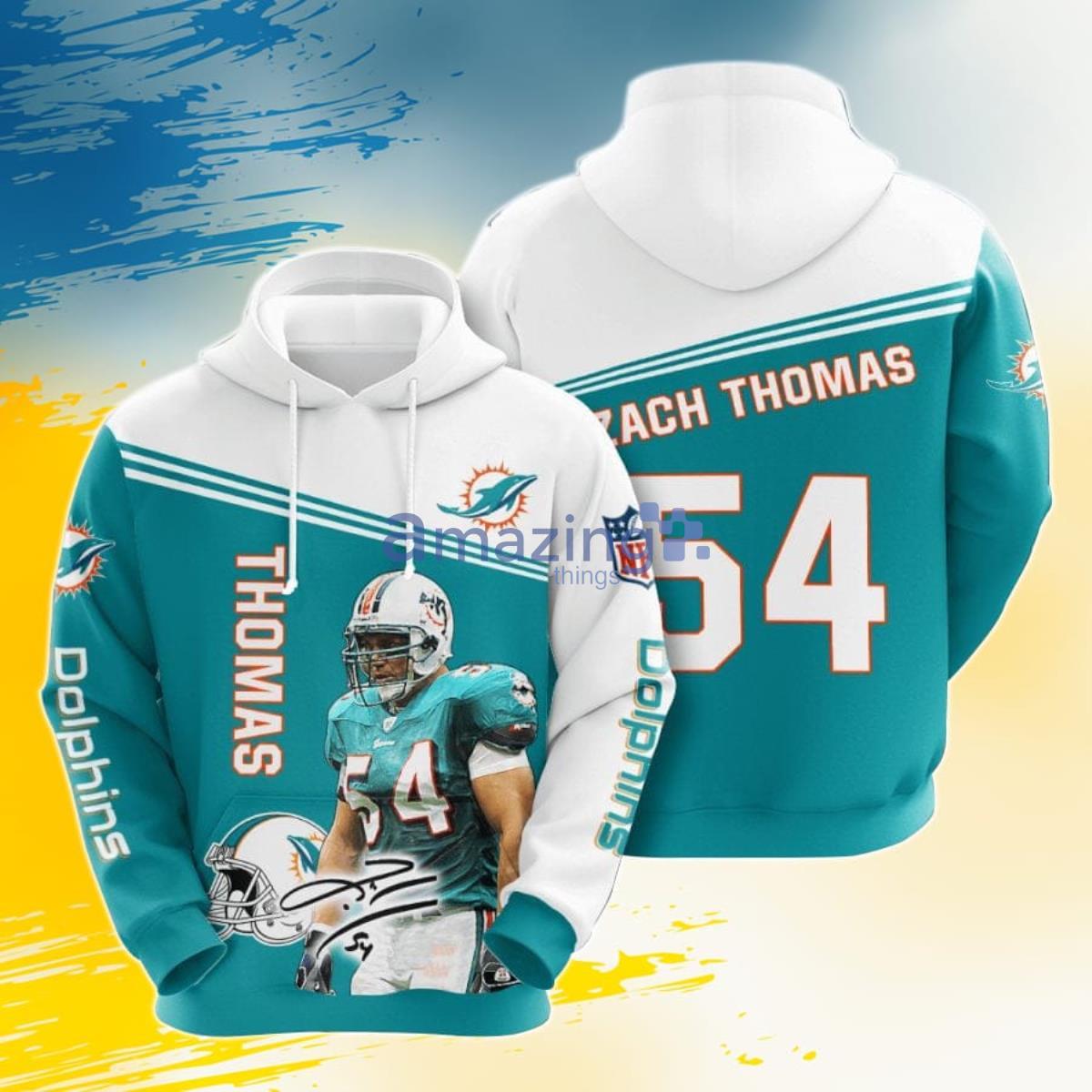 NFL Miami Dolphins Zach Thomas Authentic Team Color Jersey 