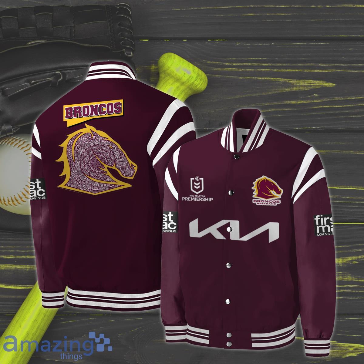 __NRL Brisbane Broncos Bomber Jacket Product Photo 1