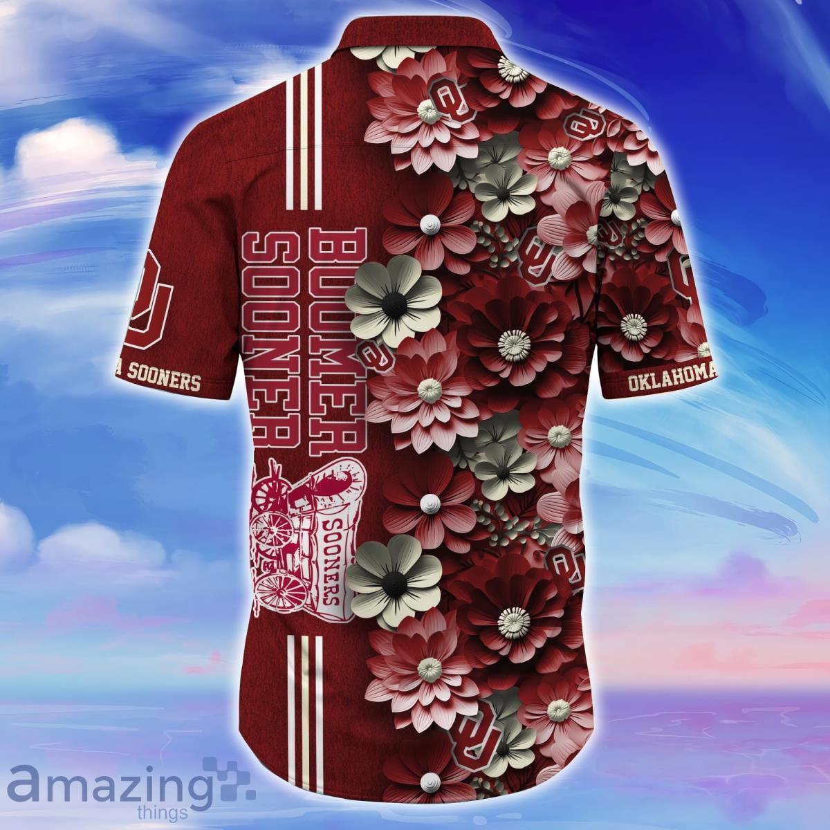 Oklahoma Sooners Trending Hawaiian Shirt Best Gift For Fans image Oklahoma Sooners Trending Hawaiian Shirt Best Gift For Fans Product Photo 3