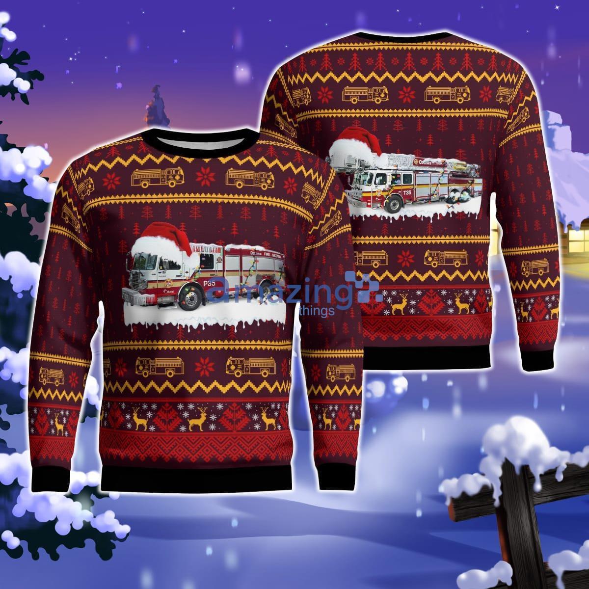 Ottawa Fire Services Christmas Ugly Sweater Product Photo 1 Ottawa Fire Services Christmas Ugly Sweater Product Photo 1