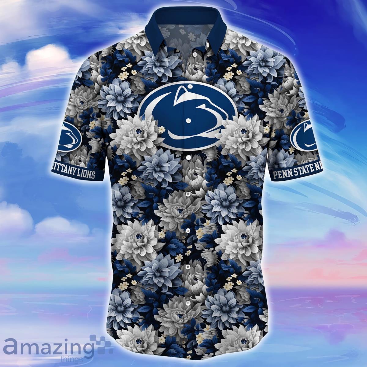 Penn State Nittany Lions Trending Hawaiian Shirt Great Gift For Fans image Penn State Nittany Lions Trending Hawaiian Shirt Great Gift For Fans Product Photo 2