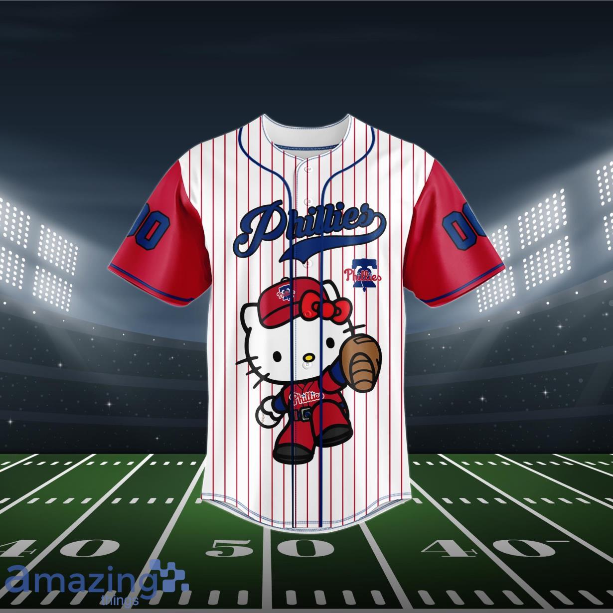 Philadelphia Phillies Baseball Jersey MLB Hello Kitty Custom Name & Number
