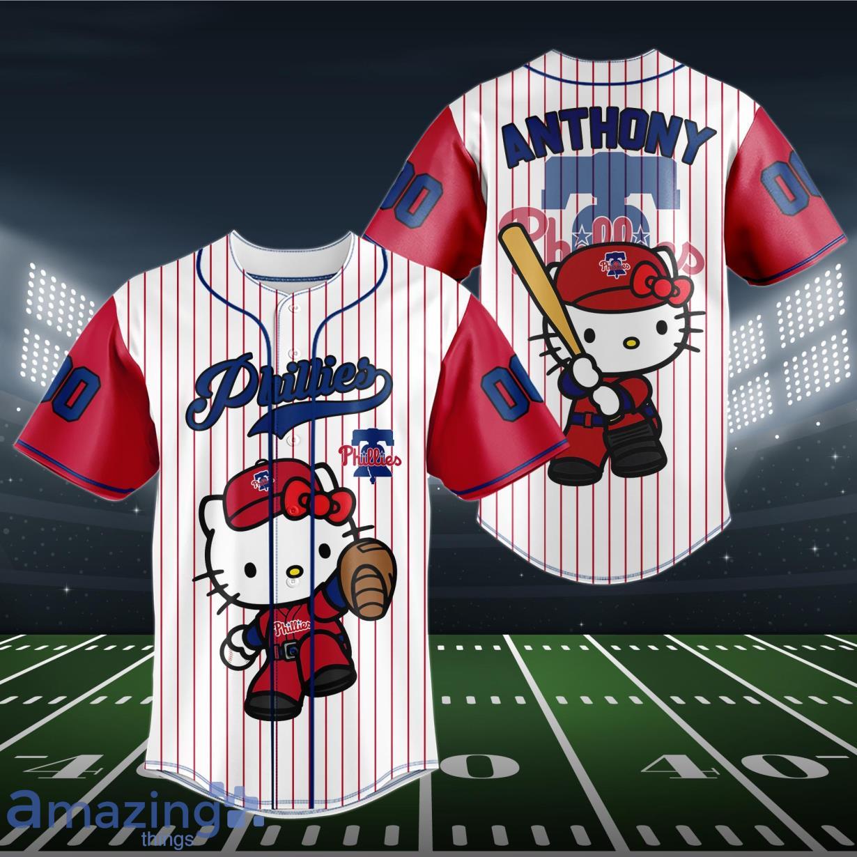 Philadelphia Phillies Baseball Jersey MLB Hello Kitty Custom Name & Number