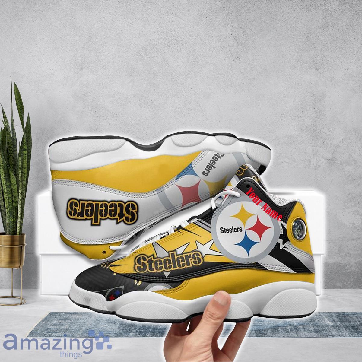 Pittsburgh Steelers Football Team Custom Name Air Jordan 13