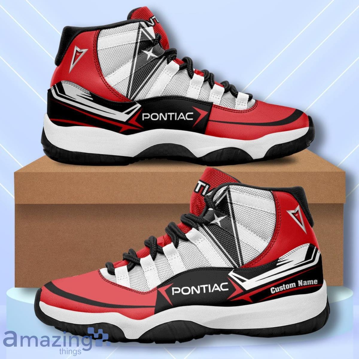 Pontiac Custom Name Air Jordan 11 Sneakers Vintage Shoes Product Photo 1