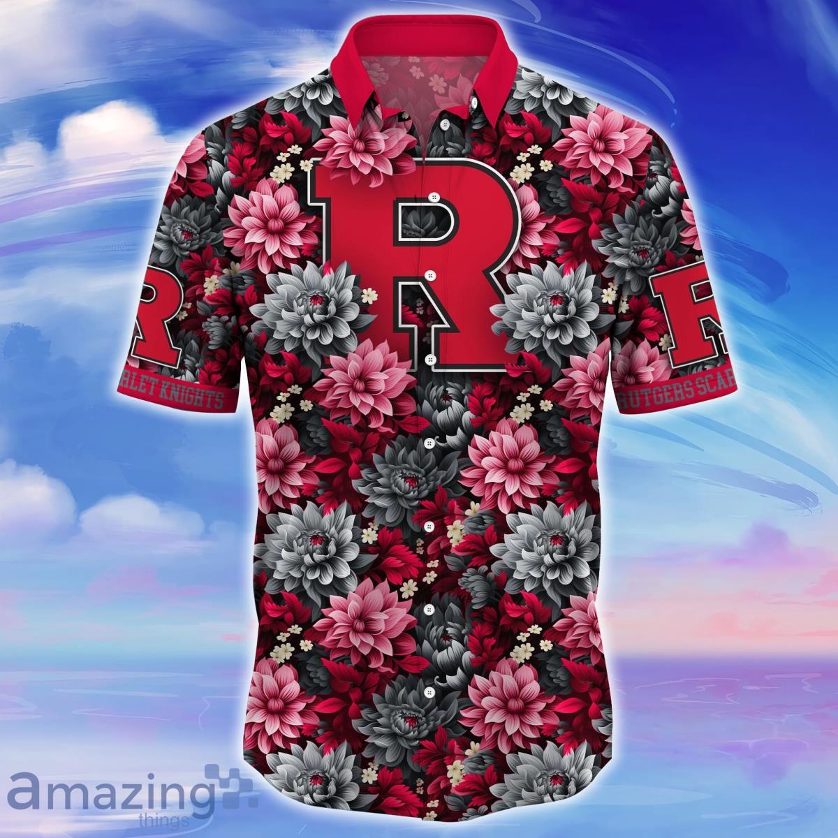 Rutgers Scarlet Knights Trending Hawaiian Shirt Great Gift For Fans image Rutgers Scarlet Knights Trending Hawaiian Shirt Great Gift For Fans Product Photo 2